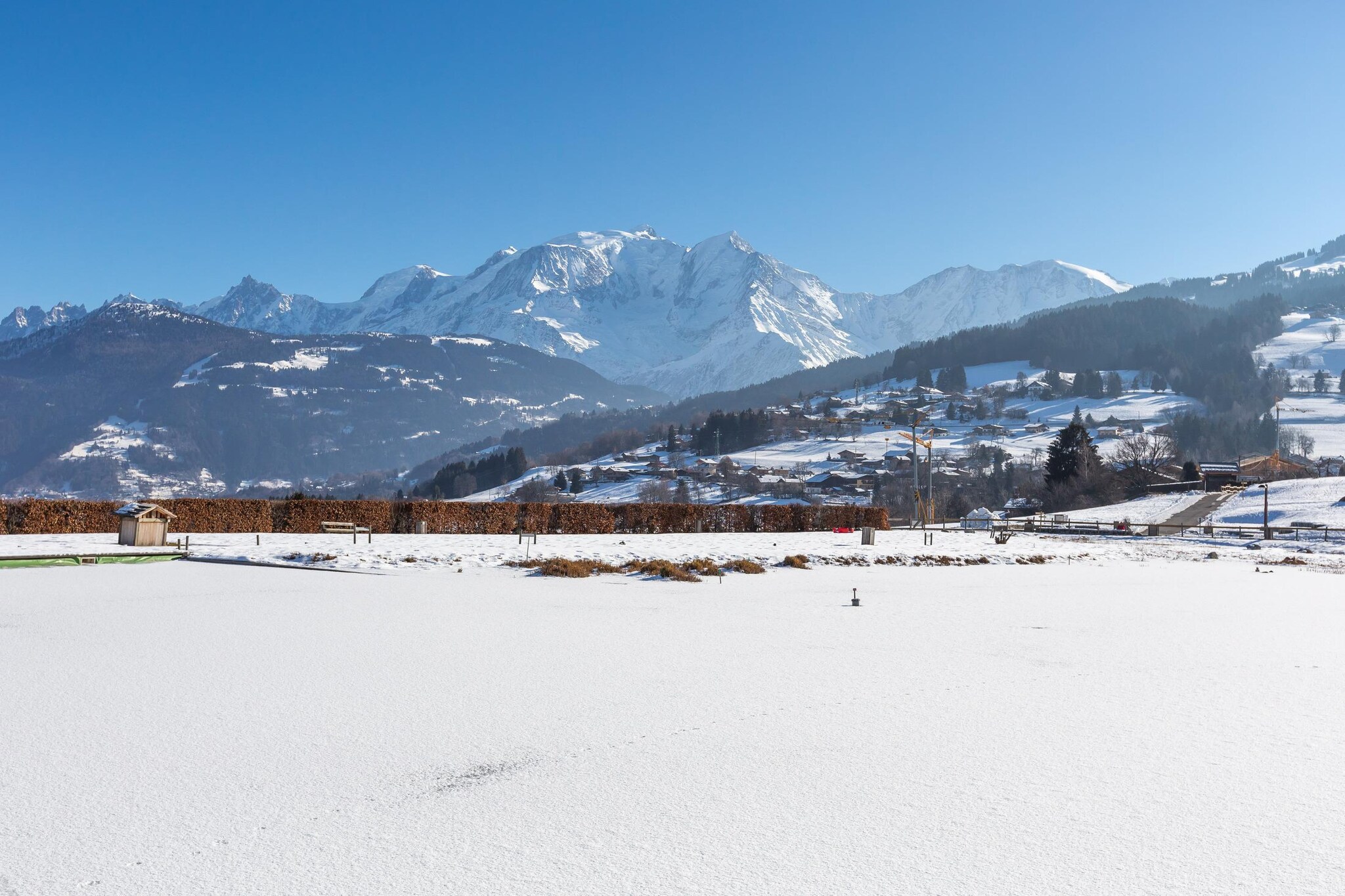 COMBLOUX Les Fermes du Mont Blanc - S12S-Gebied winter 5km