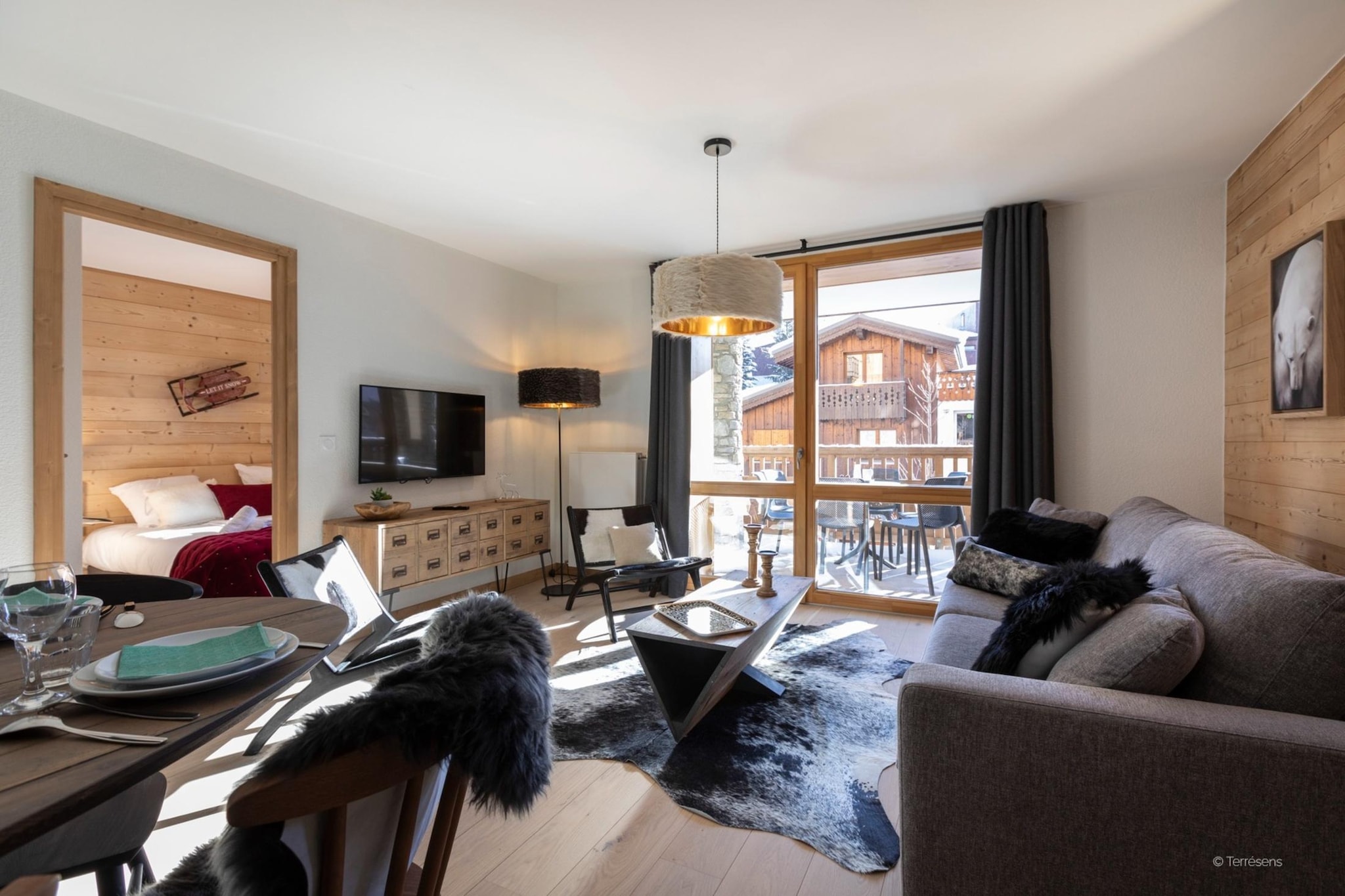 LES DEUX ALPES Neige et Soleil -A48S-Woonkamer