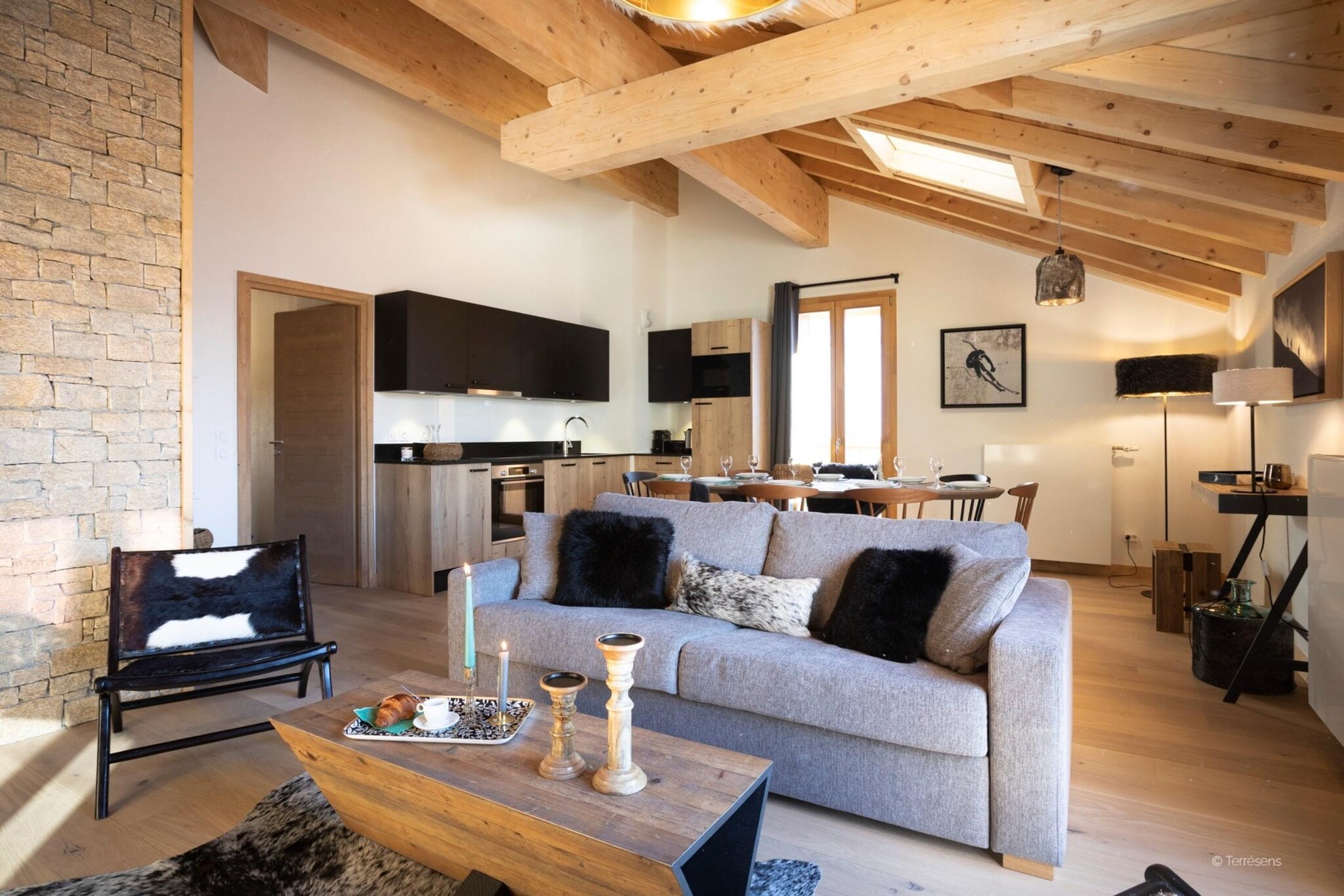 LES DEUX ALPES Neige et Soleil -A40S-Woonkamer