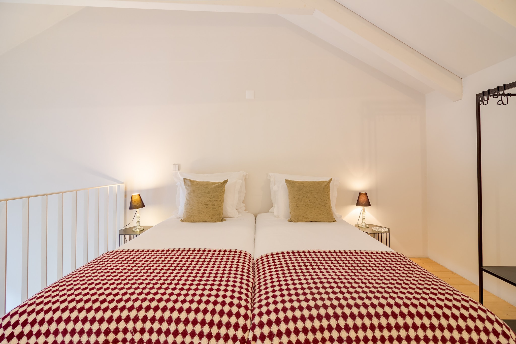 Living room(single sofa bed, TV(satellite), dining table, seating area), open kitchen(electric kettle, toaster, coffee machine, oven, microwave, fridge-freezer, dishes and cutlery), bedroom(single bed, single bed), bathroom(shower, hairdryer), Internet access, balcony, heating(electric), air conditioning, iron