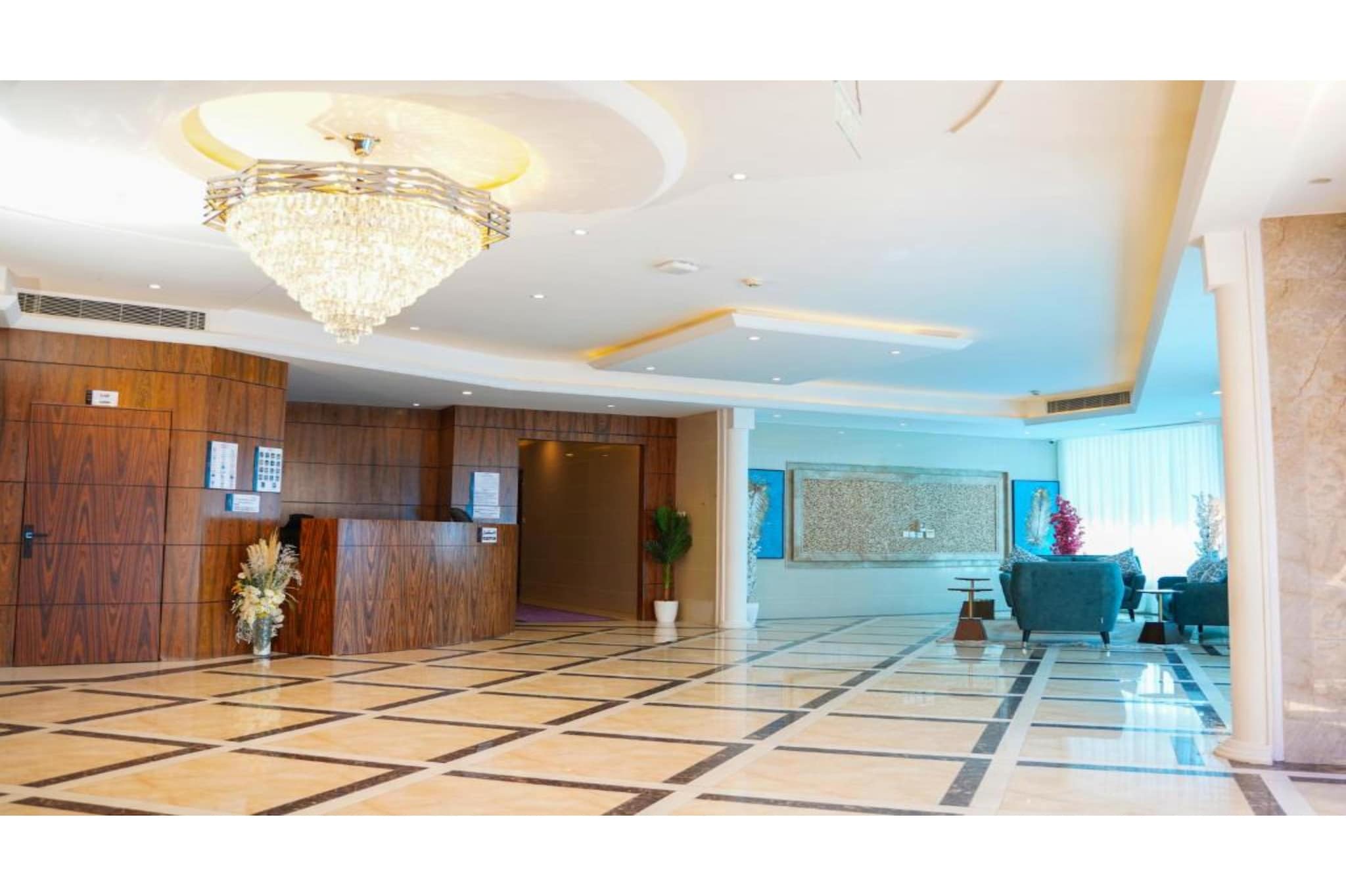 Experience comfort, style, and convenience at Premium Grand Suite| Luxe Palette Credi Stay, a 4-star luxury stay in Riyadh. Perfectly designed for both leisure and business travelers, this hotel offers a modern escape with top-tier amenities and exceptional hospitality.

Why Stay With Us?
âœ… Elegant & Air-Conditioned Rooms â€“ Thoughtfully designed spaces with a seating area, flat-screen TV with cable channels, and a dedicated workspace.
âœ… Relax & Unwind â€“ Enjoy access to a spa and wellness center for the ultimate relaxation.
âœ… Refreshing Outdoor Pool â€“ Take a dip and unwind in our well-maintained swimming pool.
âœ… Stay Connected â€“ Free WiFi throughout the property ensures a seamless experience.
âœ… Convenient Services â€“ Offering room service, luggage storage, and a shared lounge for added comfort.
âœ… 24/7 Front Desk Assistance â€“ Multilingual staff (Arabic & English) are available around the clock to assist with any needs.

Prime Location â€“ Explore Riyadh with Ease!
ðŸ“ Al Nakheel Mall â€“ 5.1 km
ðŸ“ Riyadh Gallery Mall â€“ 6.9 km
ðŸ“ Riyadh Park â€“ 8 km
ðŸ“ Saqr Aljazeera Aviation Museum â€“ 9.4 km
ðŸ“ King Khalid International Airport â€“ 21 km

ðŸŒŸ Couples love the location.