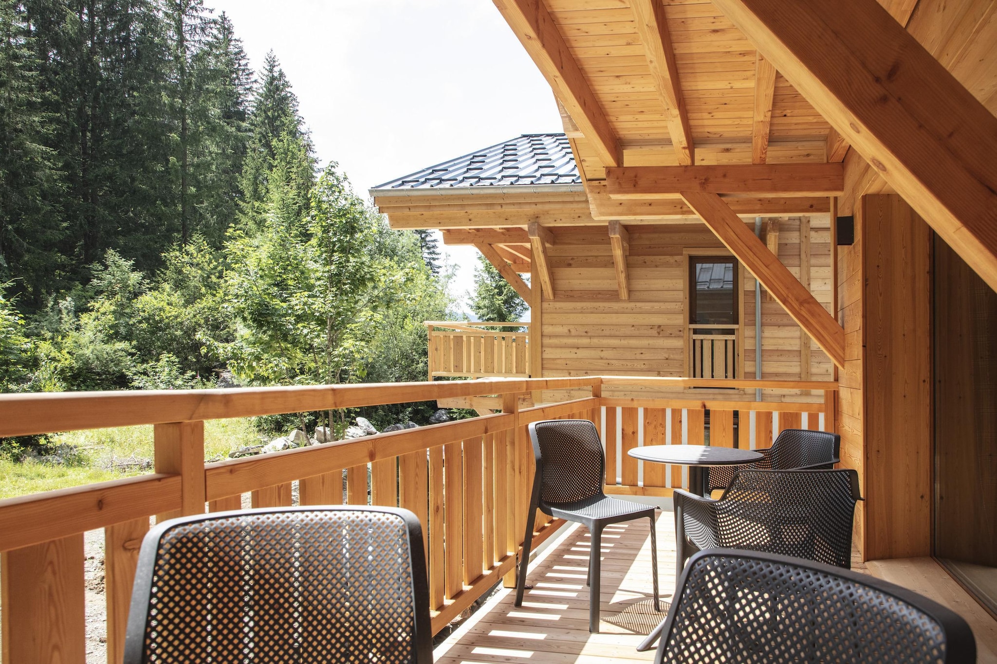 Résidence Terresens MORZINE Les 3 Sophie -A38S-Terrasbalkon