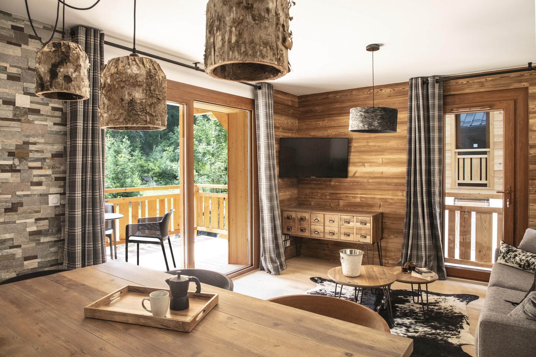 Résidence Terresens MORZINE Les 3 Sophie -A38S-Woonkamer