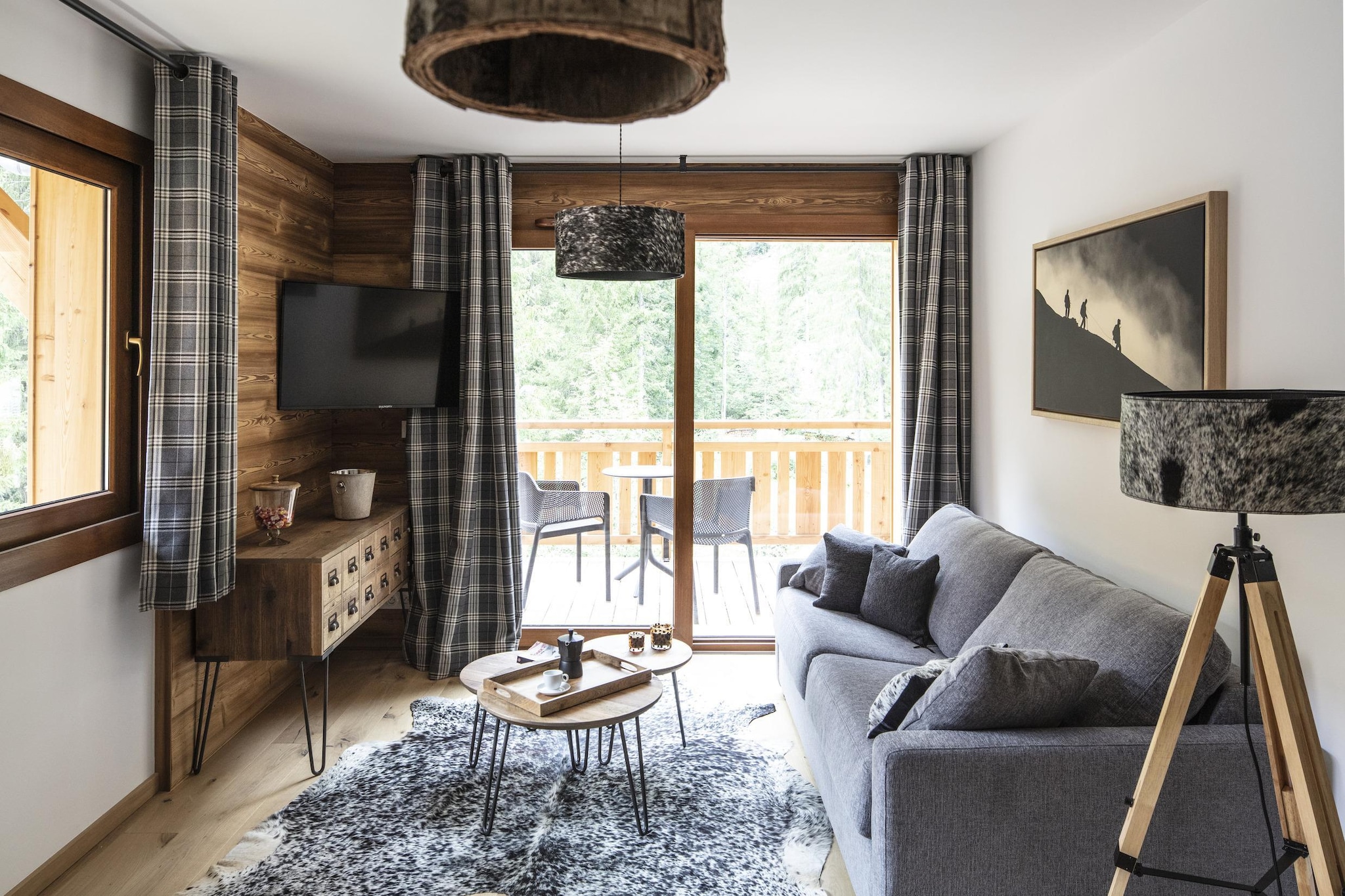 Résidence Terresens MORZINE Les 3 Sophie -A38S-Woonkamer