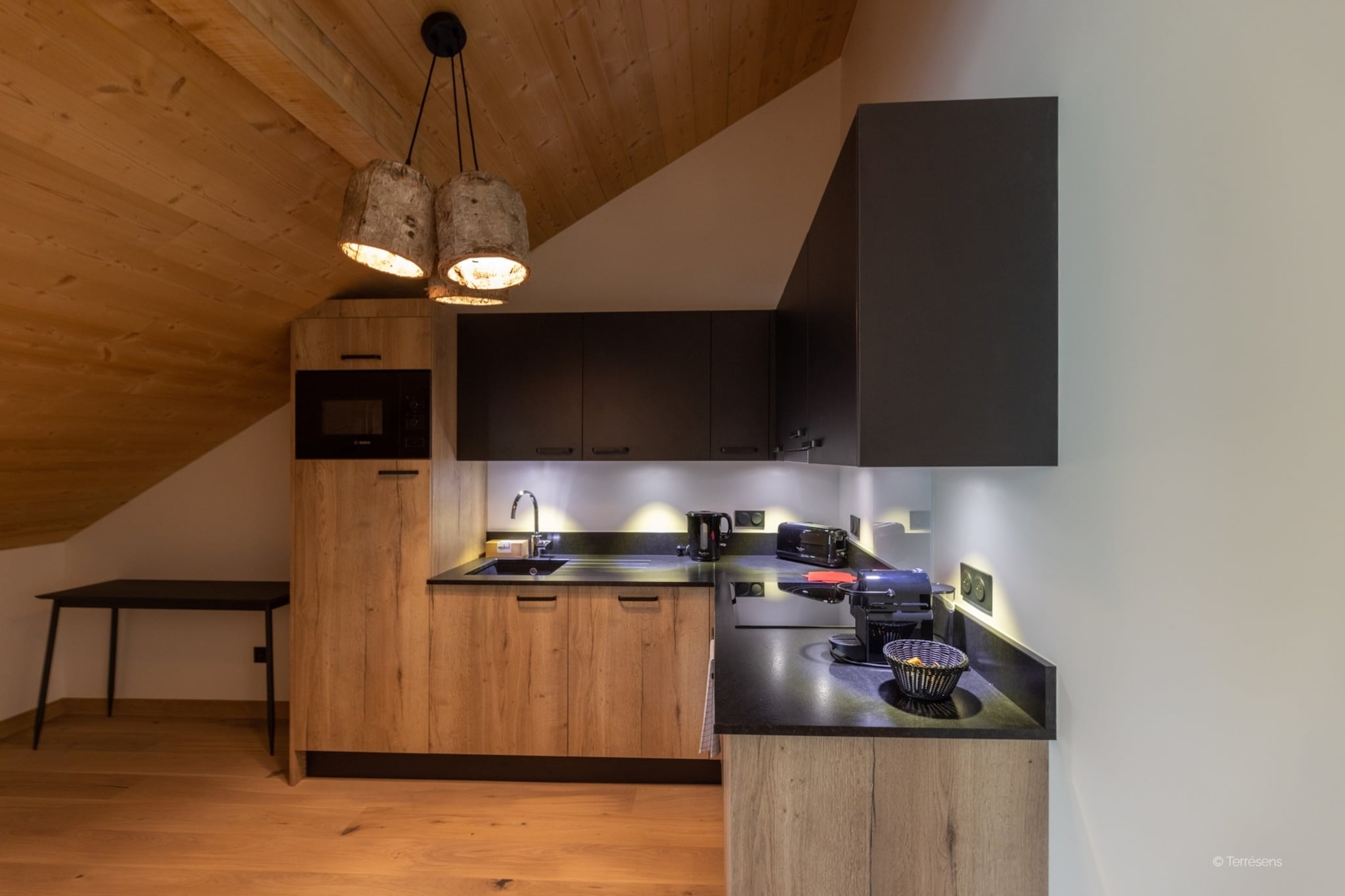 SERRE CHEVALIER Le Cristal Lodge-A38S-Keuken