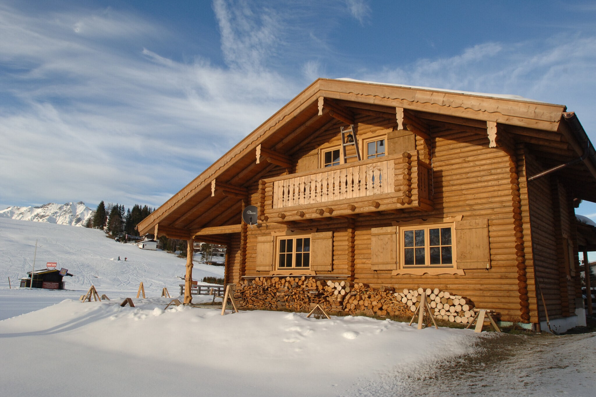 Blockhaus Schwalbennest - Außenbereich Winter
