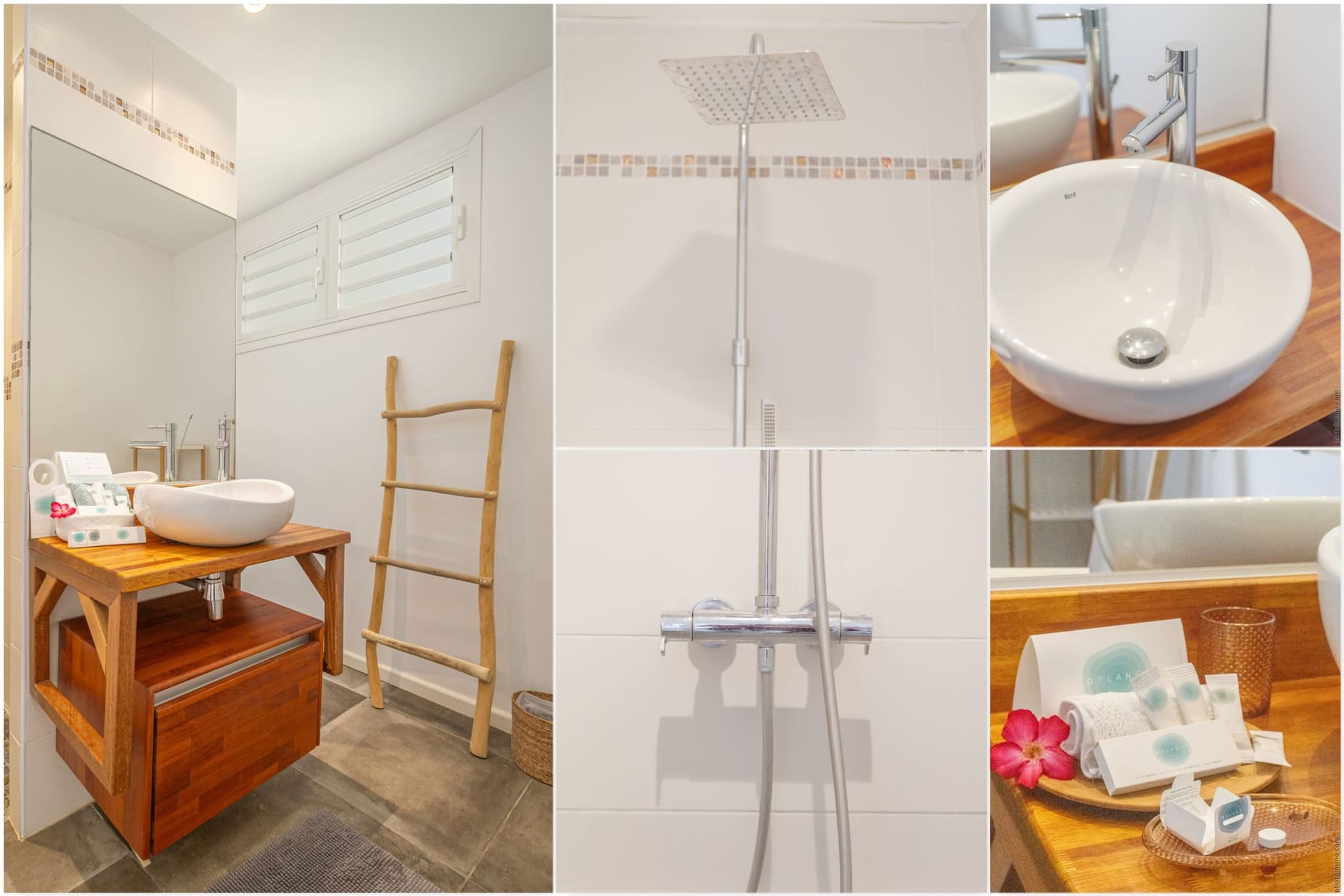 2 Villas avec 2 Piscines-Badkamer