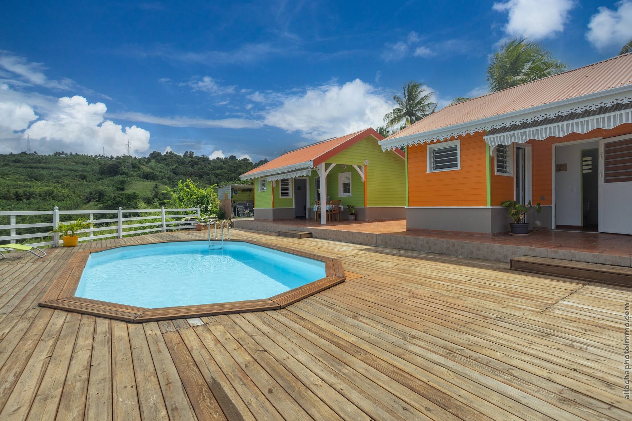 2 Bungalows avec Piscine-Zwembad