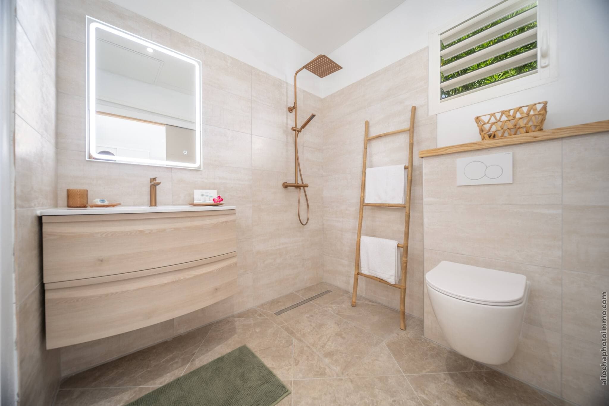 Villa de Charme: Piscine, Plage à 5 min-Badkamer