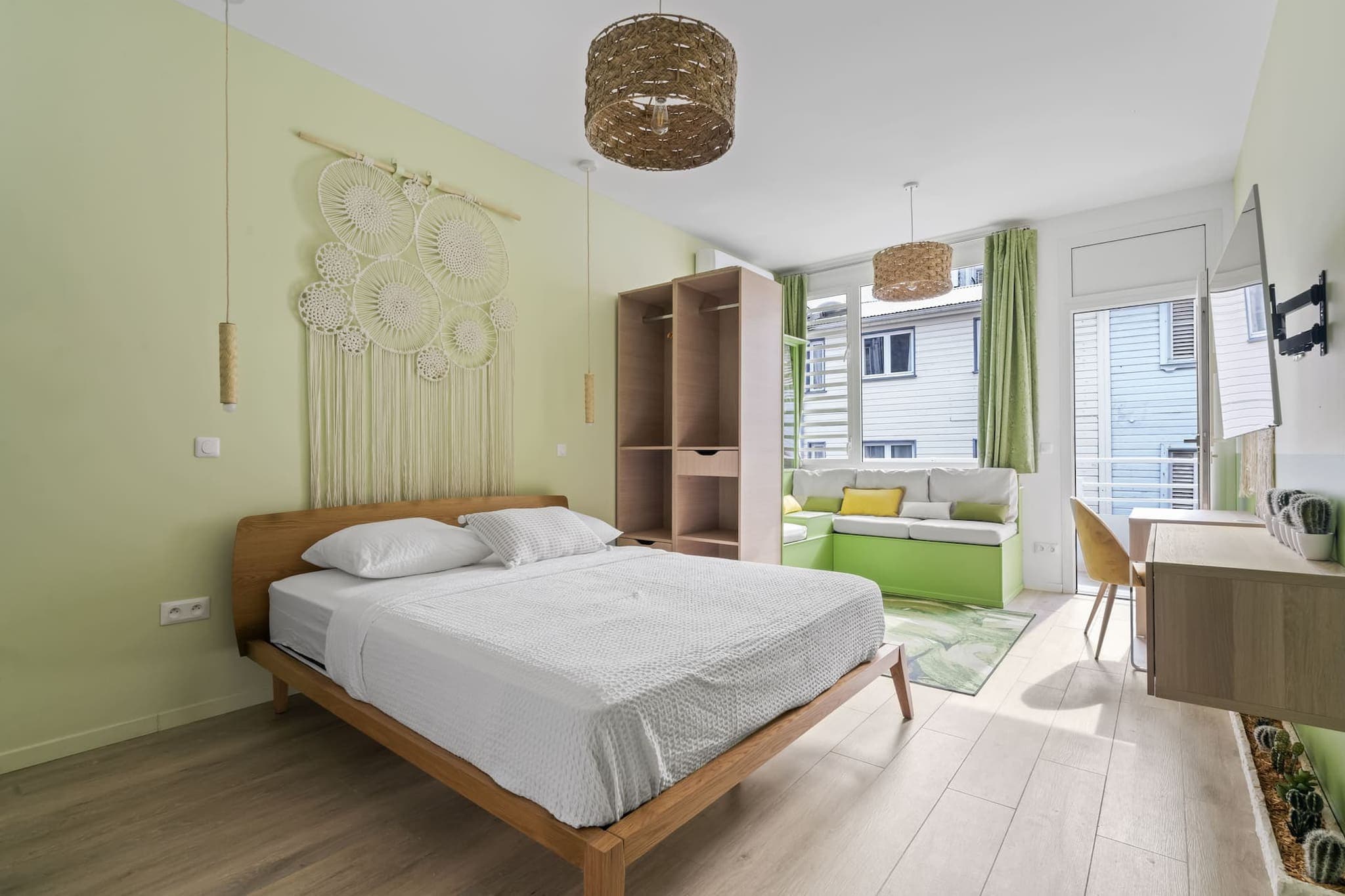 Studios Bohème et Tropical-Slaapkamer