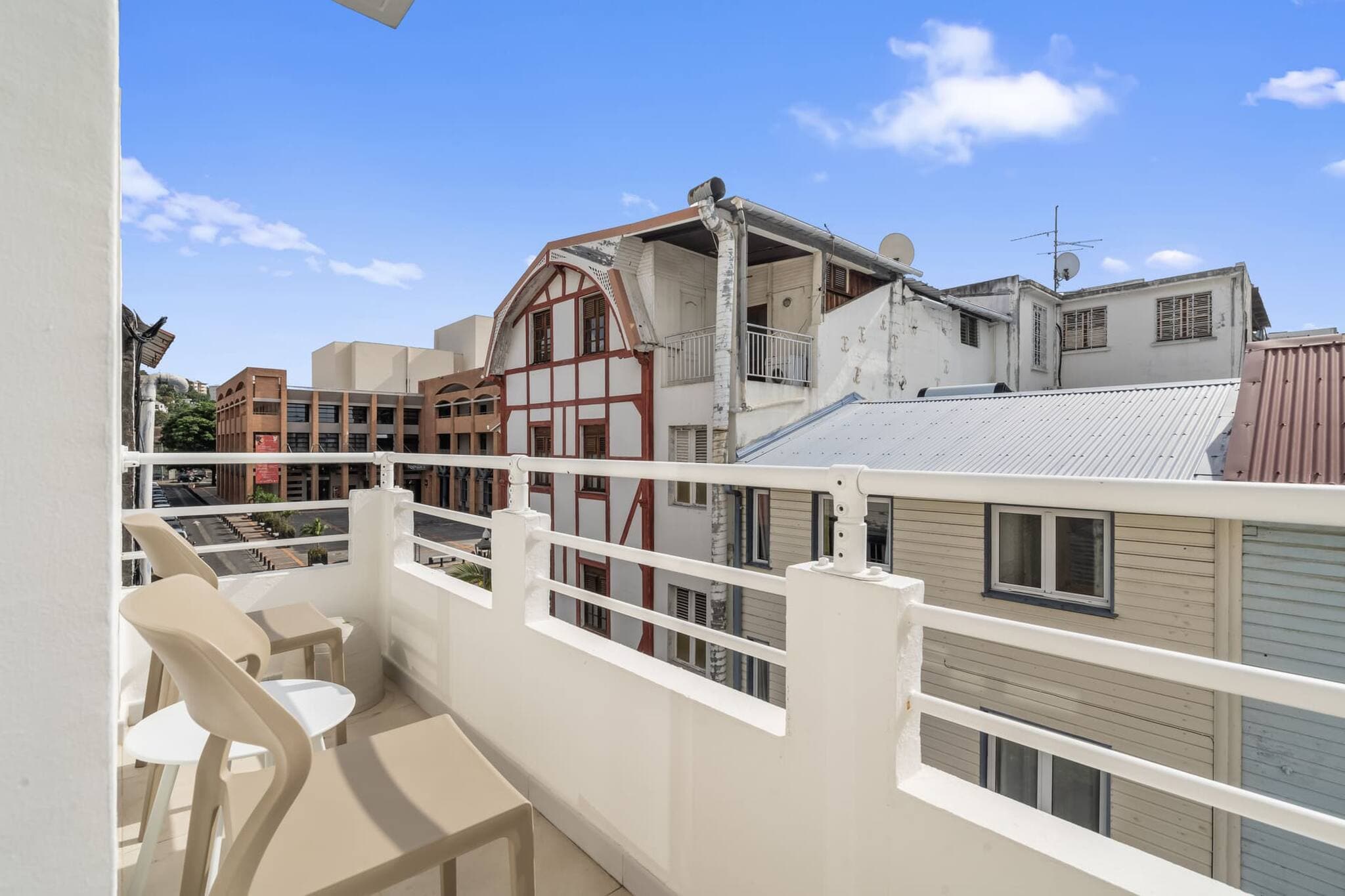 Studios Bohème, Tropical et Chic-Terrasbalkon