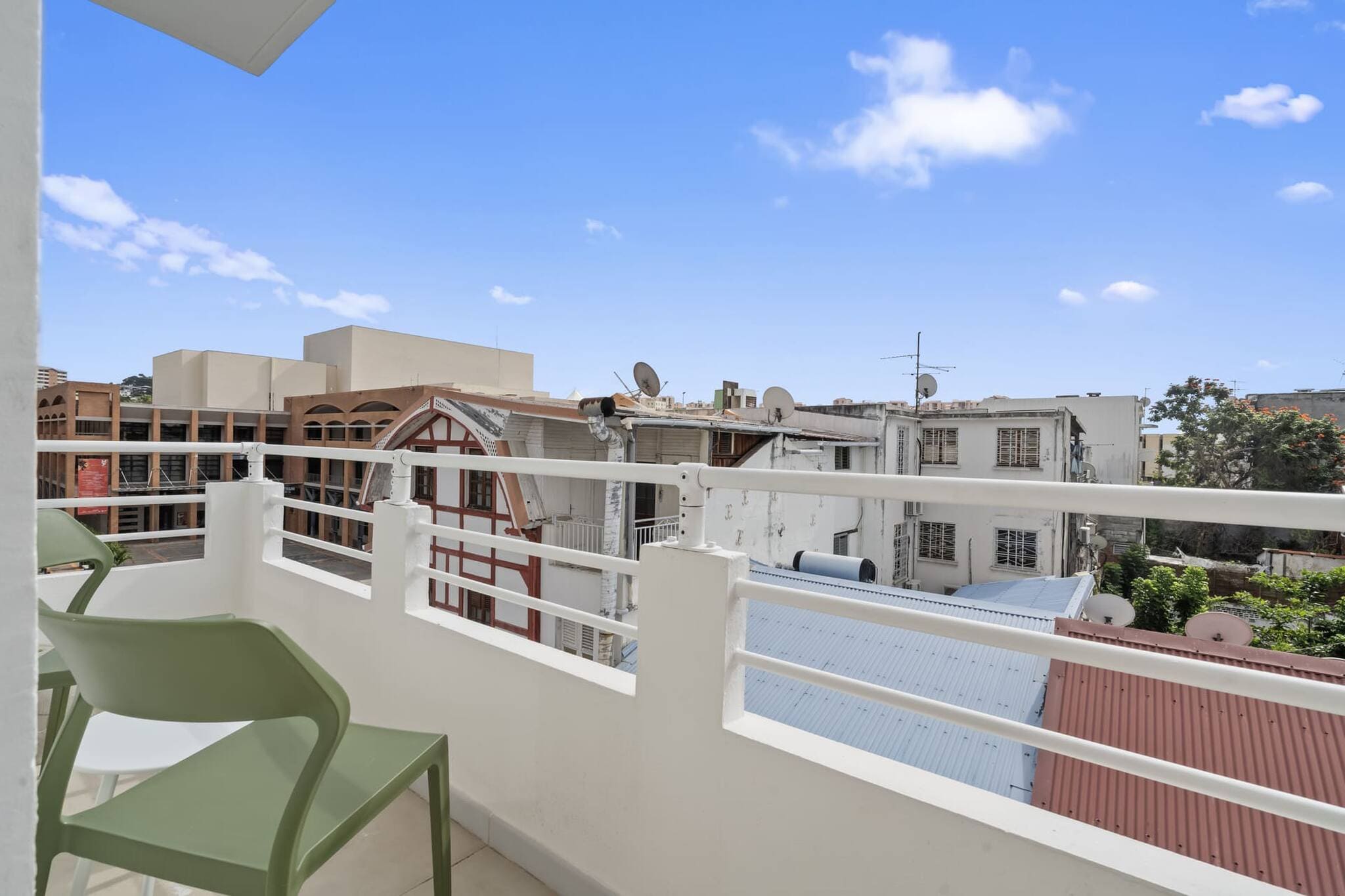Studios Bohème et Chic-Terrasbalkon