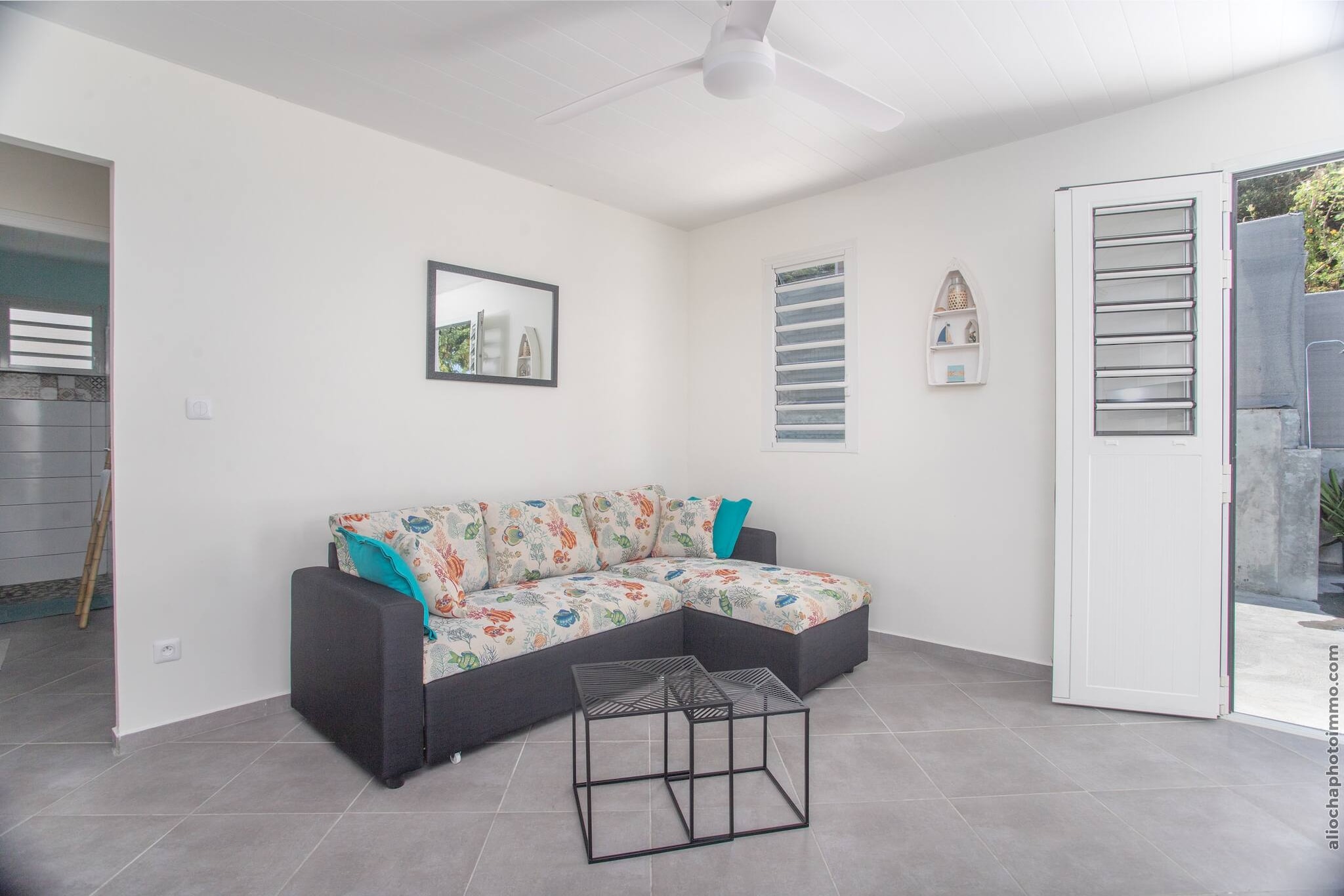 Bungalow Chic : Vue Mer & Montagne (Bleu)