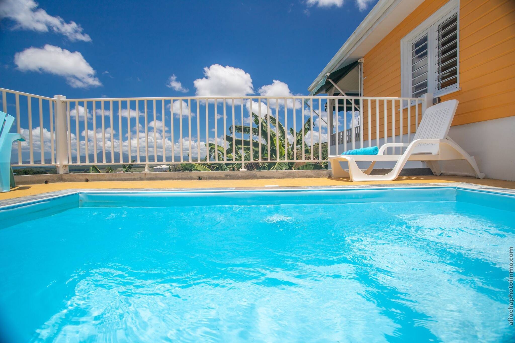 2 Bungalows avec 2 Piscines : Vue Mer (Bleu & Oge)-Zwembad