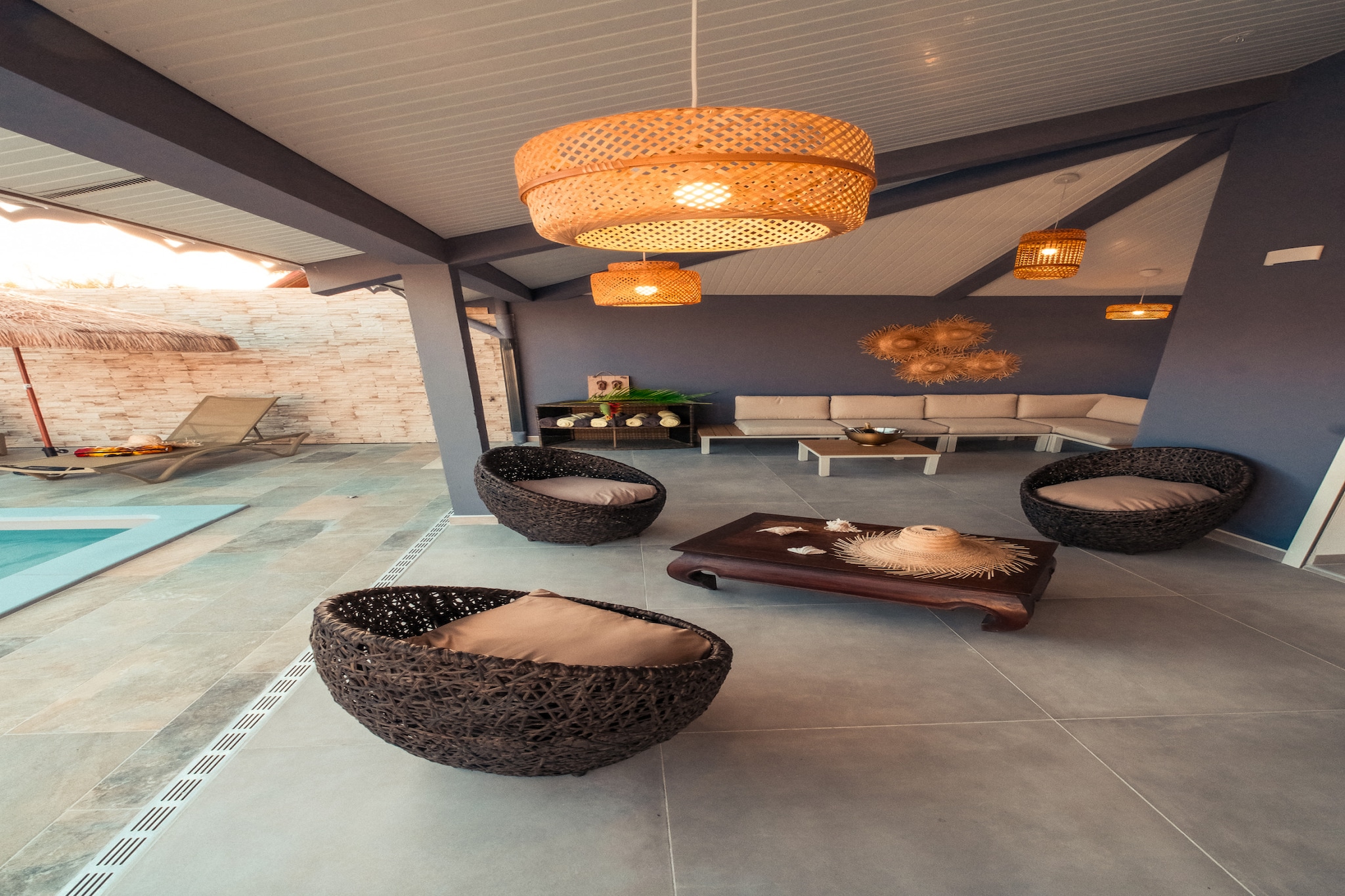 Villa L'Or de Belfond - Piscine & Plage à Pied-Woonkamer