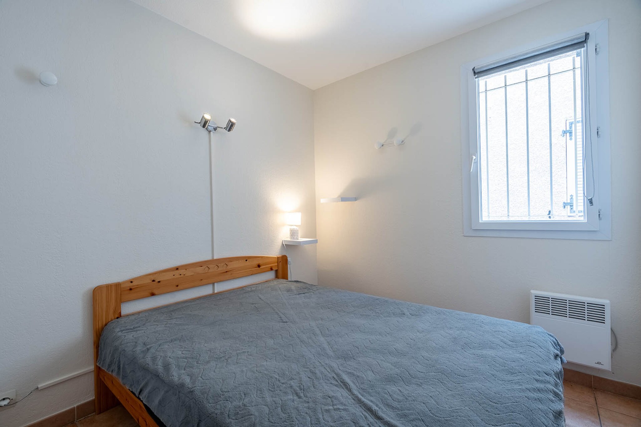 Living room(double sofa bed, bunk bed, seating area), Kitchen(dining table, electric kettle, coffee machine, microwave, fridge, freezer, dishes and cutlery), bedroom(double bed), bathroom(shower), Garden Furniture , terrace, parking, swimming pool(shared with other guests), iron