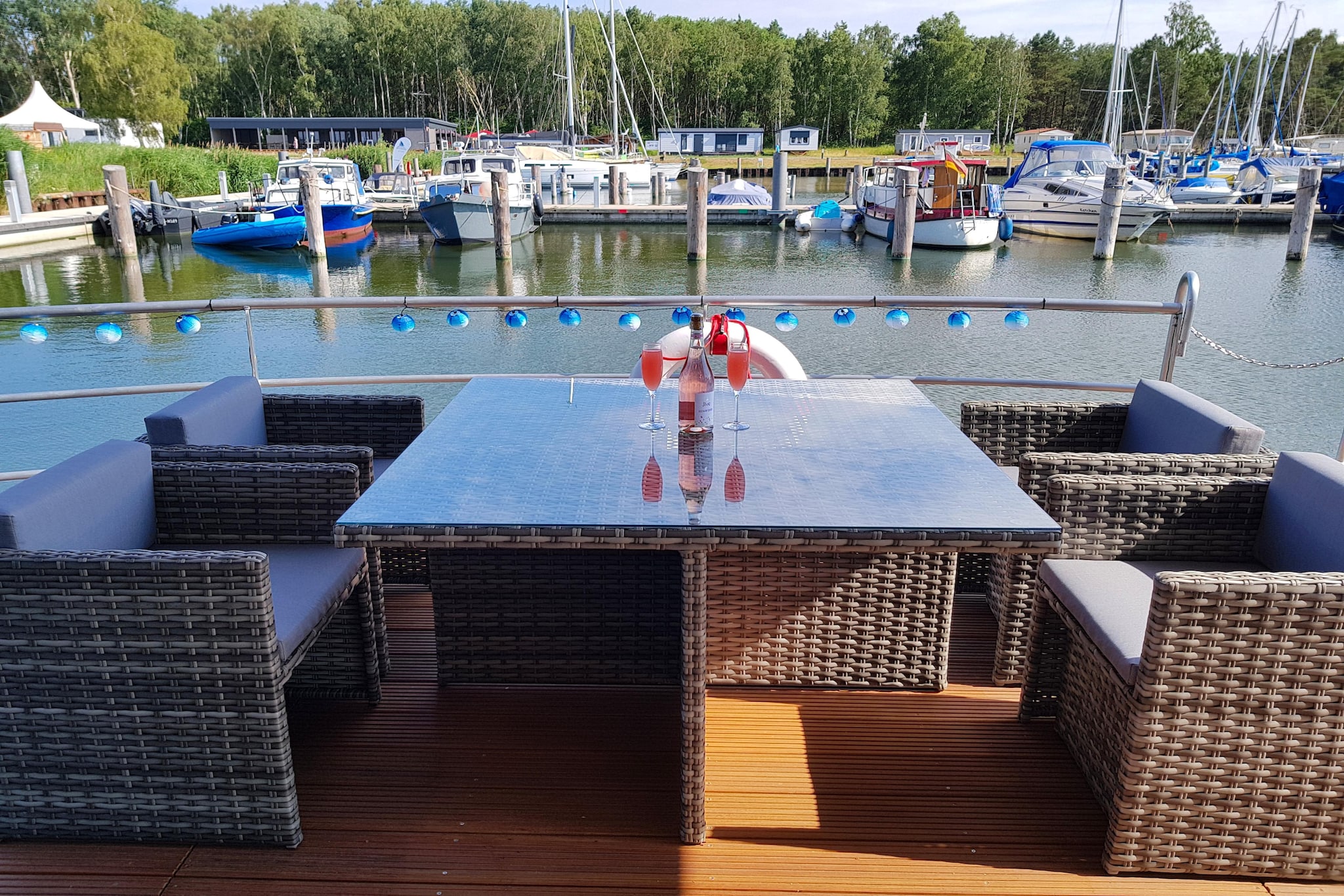 Hausboot in Peenemünde - Terrace balcony