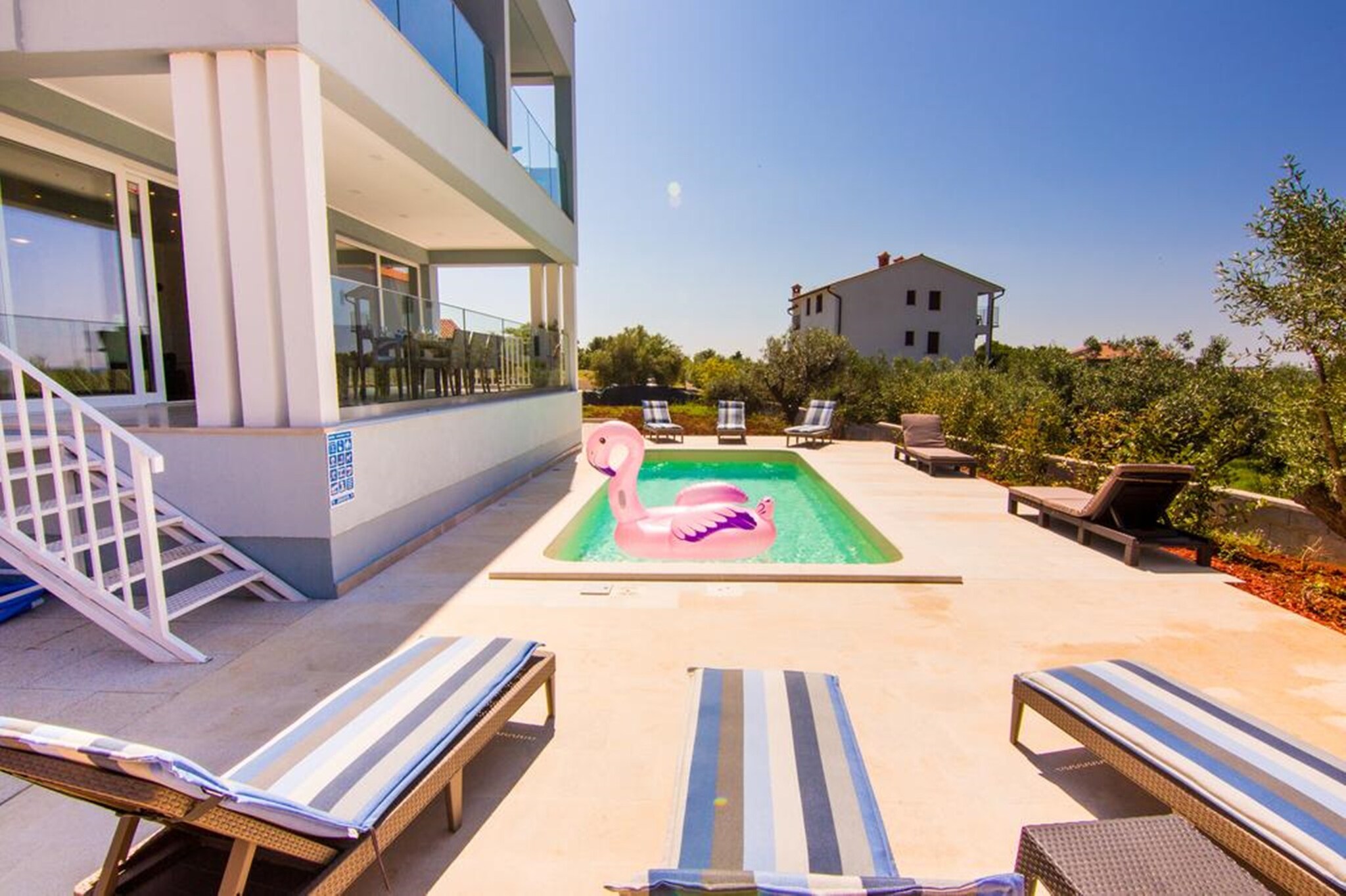 Villa with Pool and Sea View in Fazana - Horizont-Zwembad