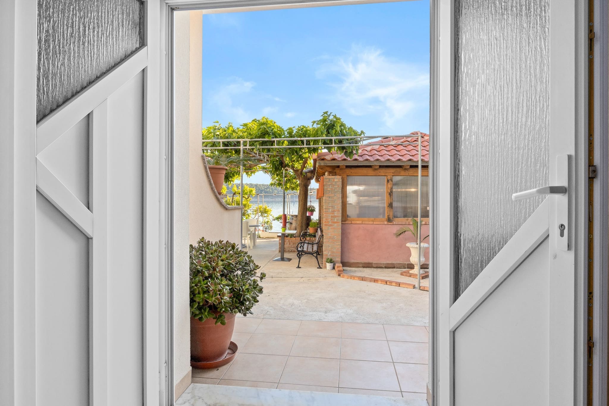 Apartments Jurica - Apt 4 with Sea View-Terrasse