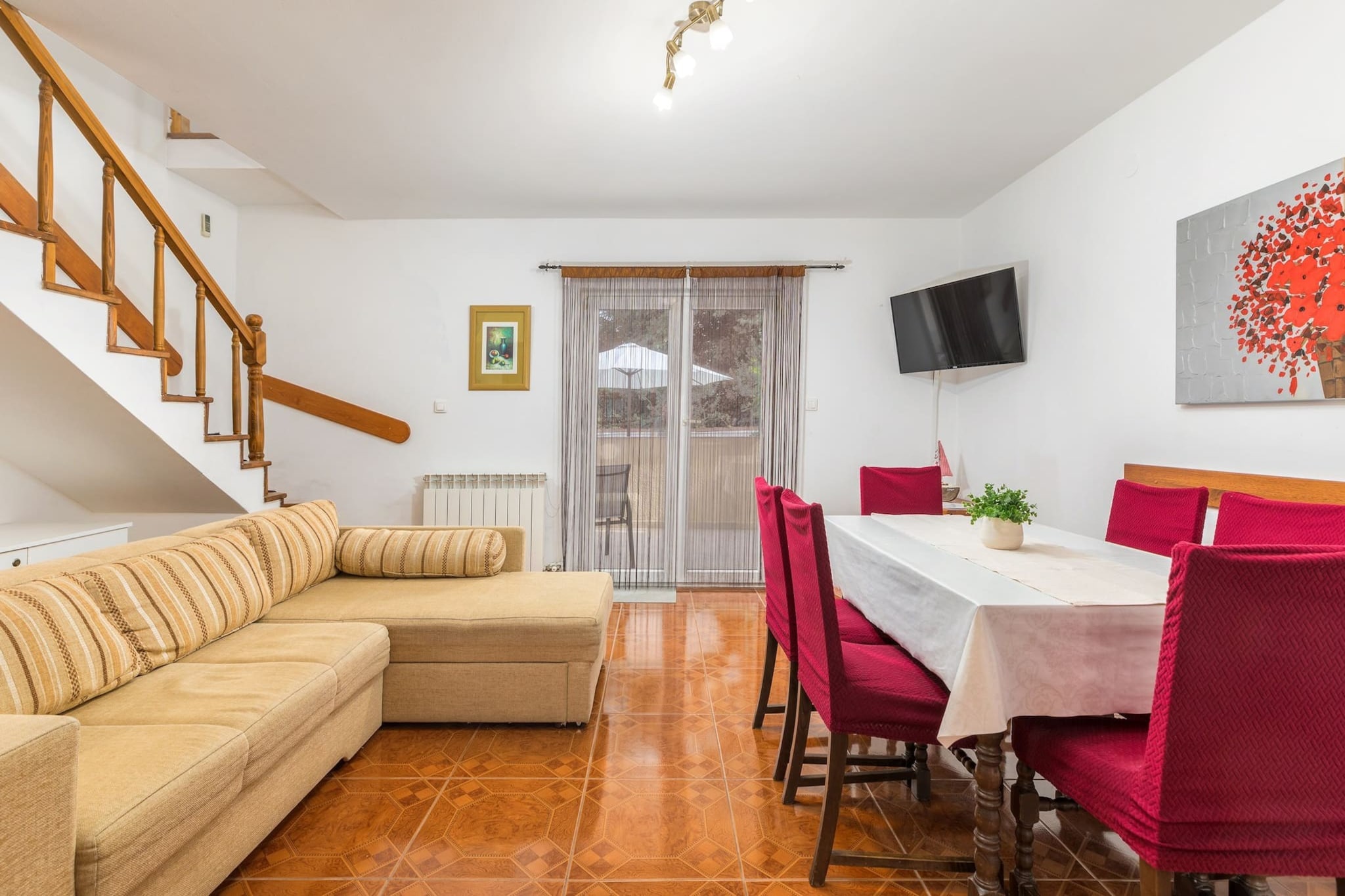 Apartment with Pool in Liznjan - Buneta-Woonkamer