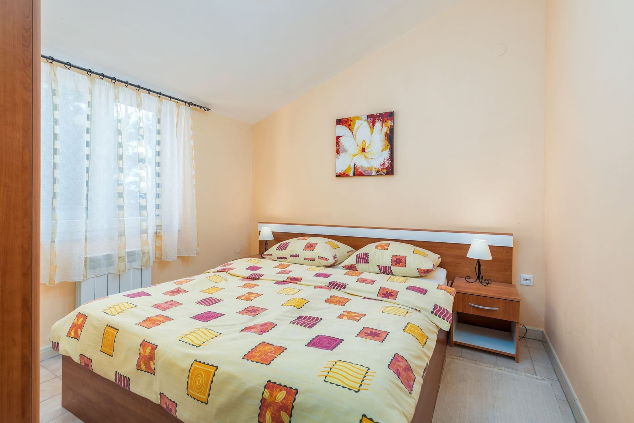 Apartment with Pool in Liznjan - Buneta-Slaapkamer