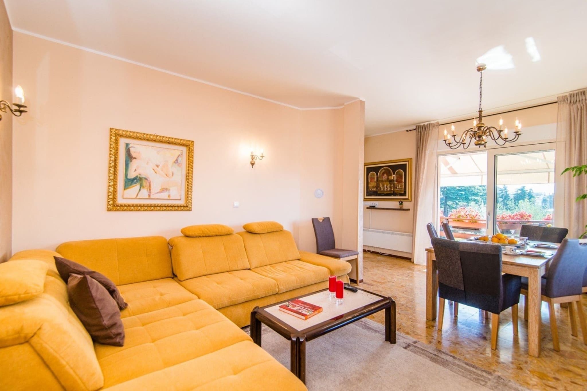 Villa Amalija - Apartment Amy with Sea View-Woonkamer