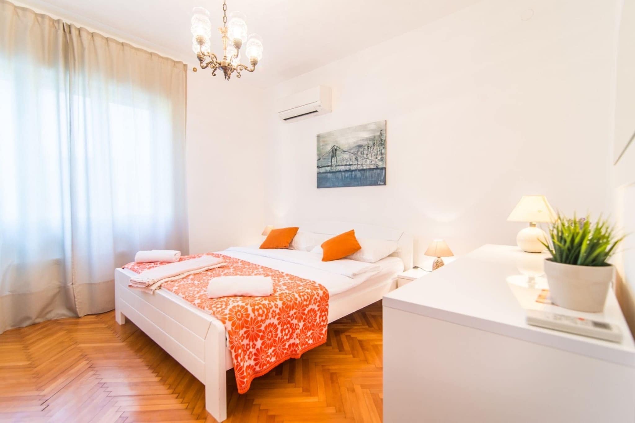 Villa Amalija - Apartment Amy with Sea View-Slaapkamer