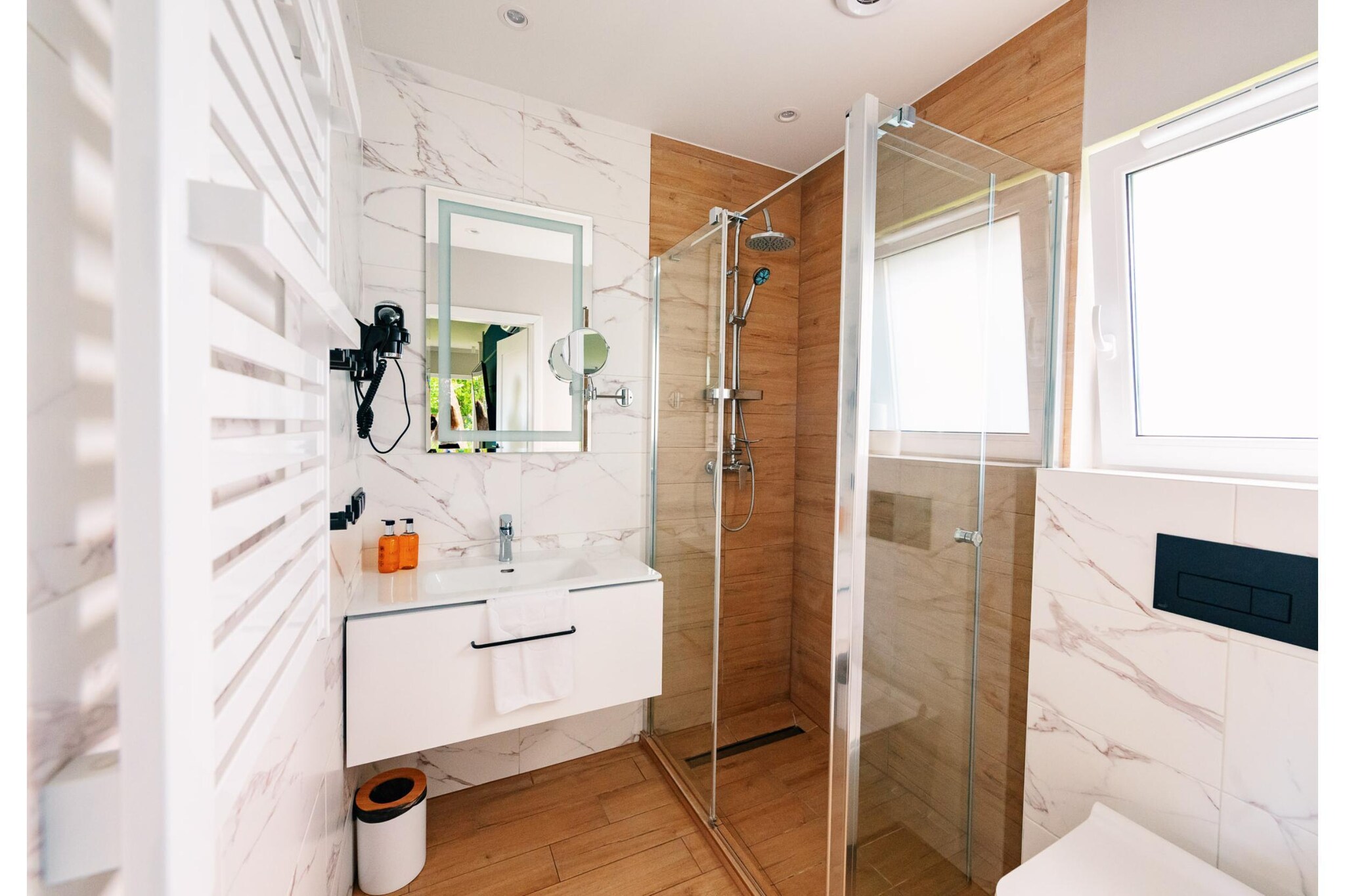 Villa Hoff Ferienhäuser Domek 3 Pers-Badkamer