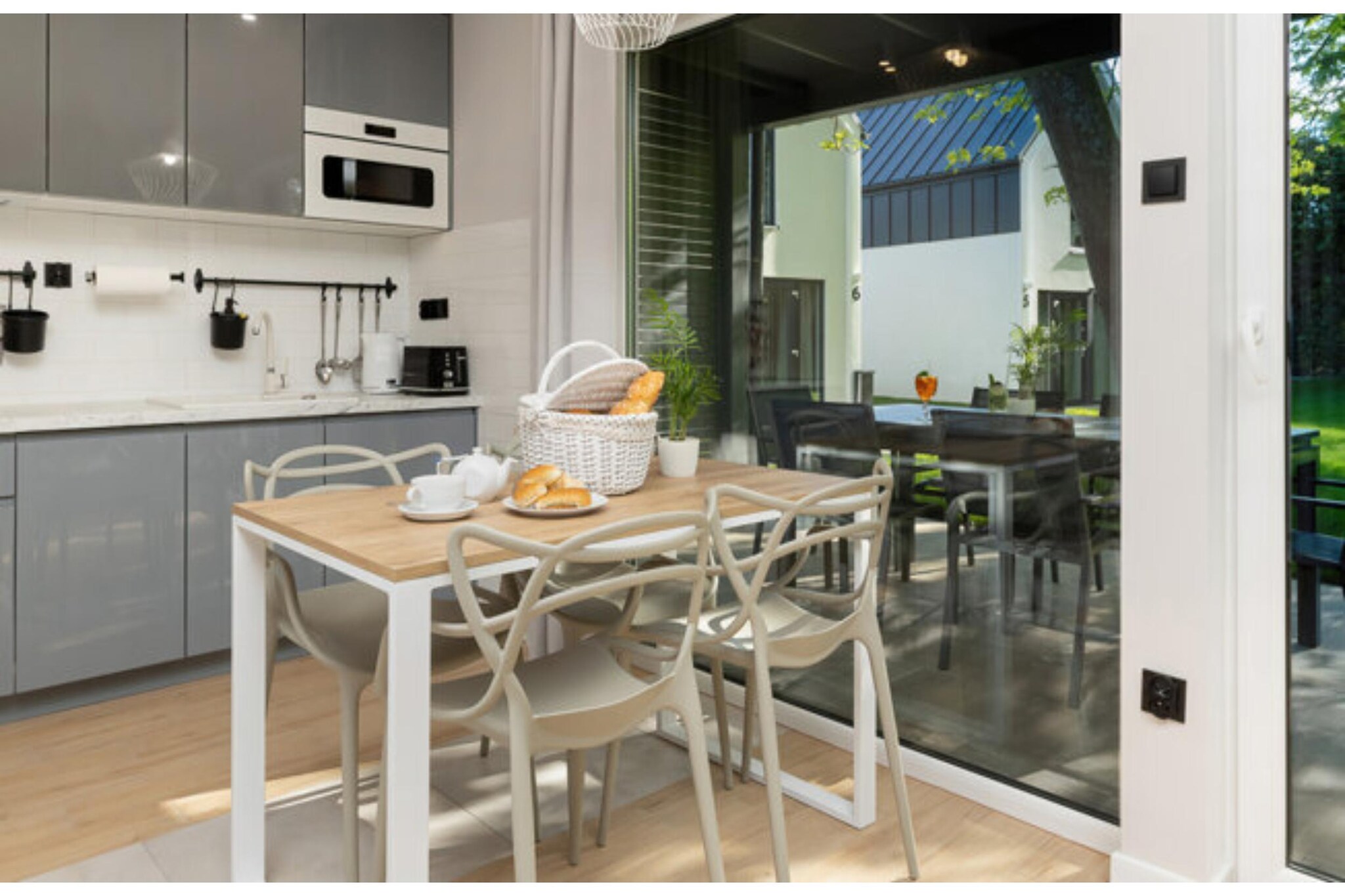 Villa Hoff Ferienhäuser Domek 3 Pers-Eetkamer