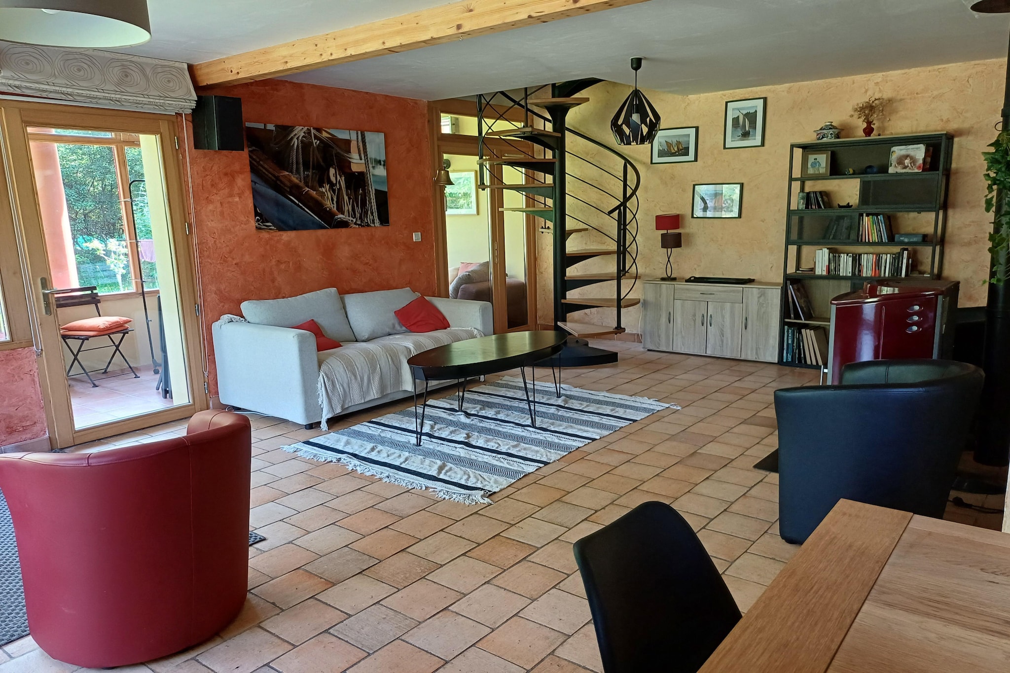 Maison de vacances avec jardin Surzur-Woonkamer