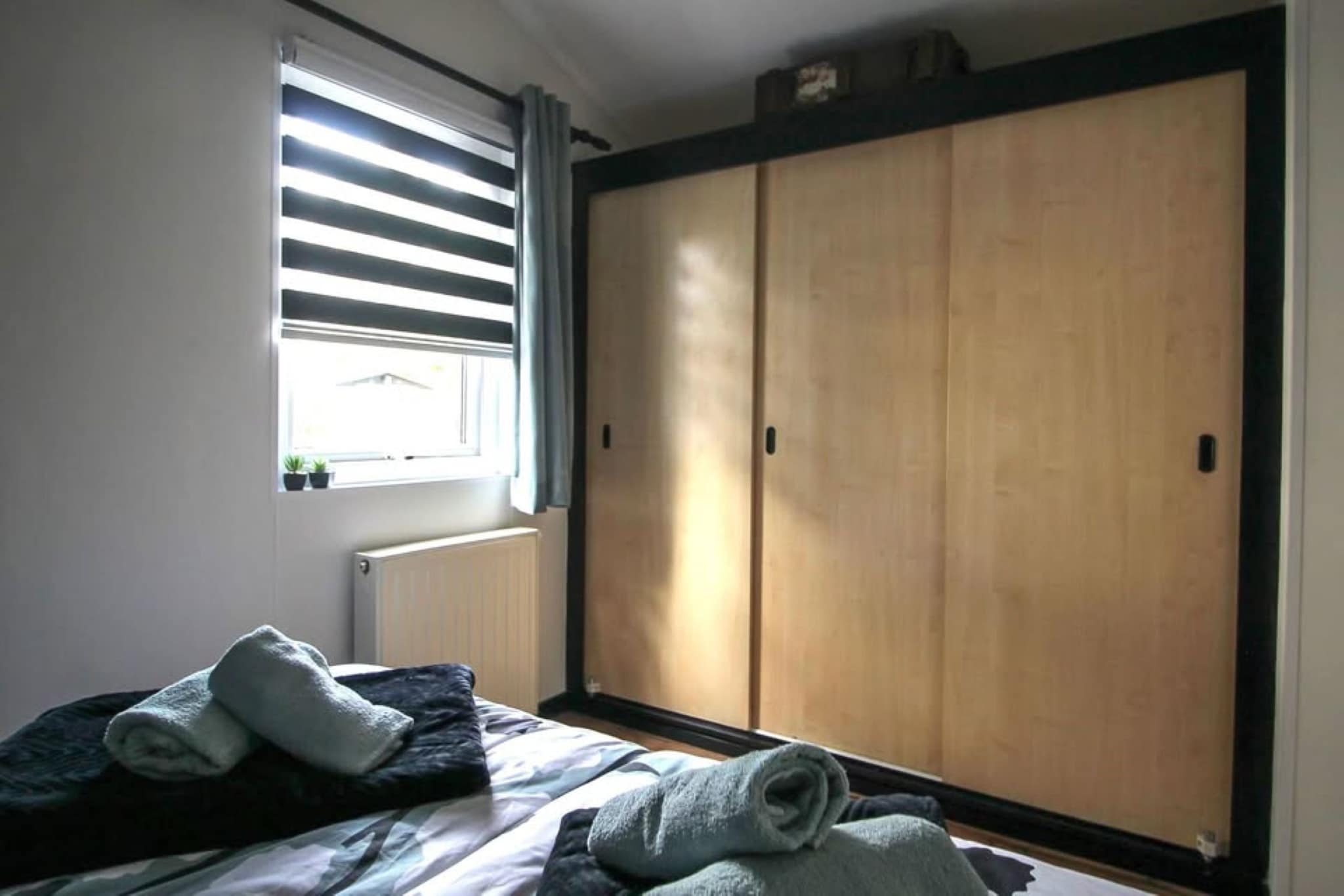 Veluwe Chalet in Putten nabij centrum-Slaapkamer