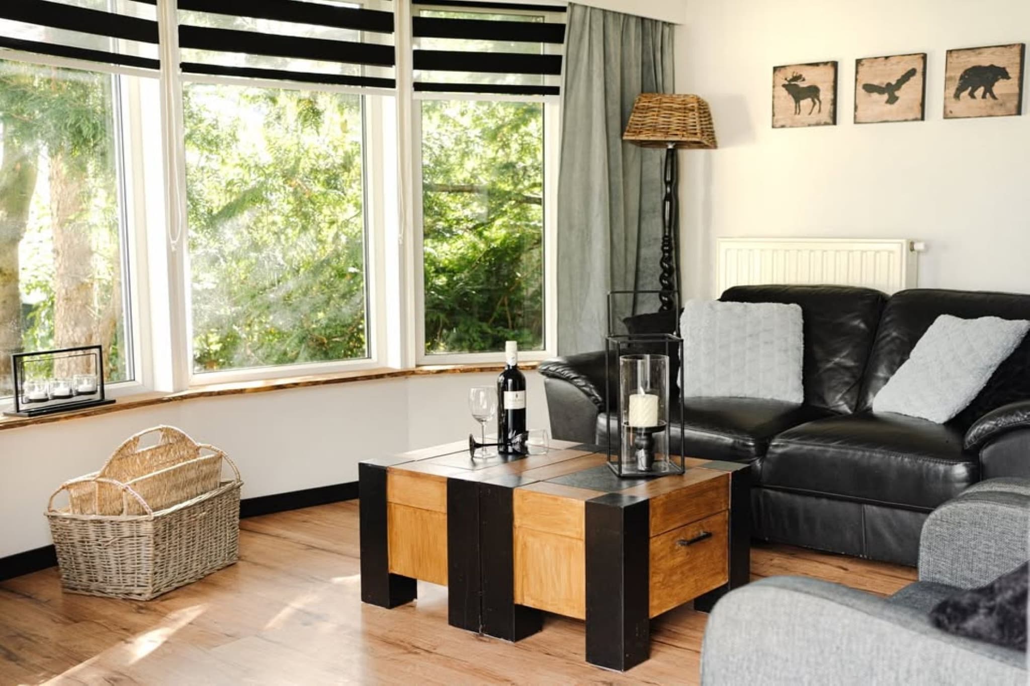 Veluwe Chalet in Putten nabij centrum-Woonkamer