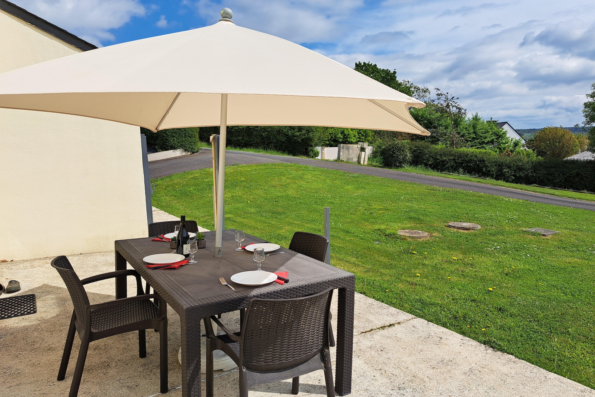 Maison de vacances Hanvec-Terrasbalkon