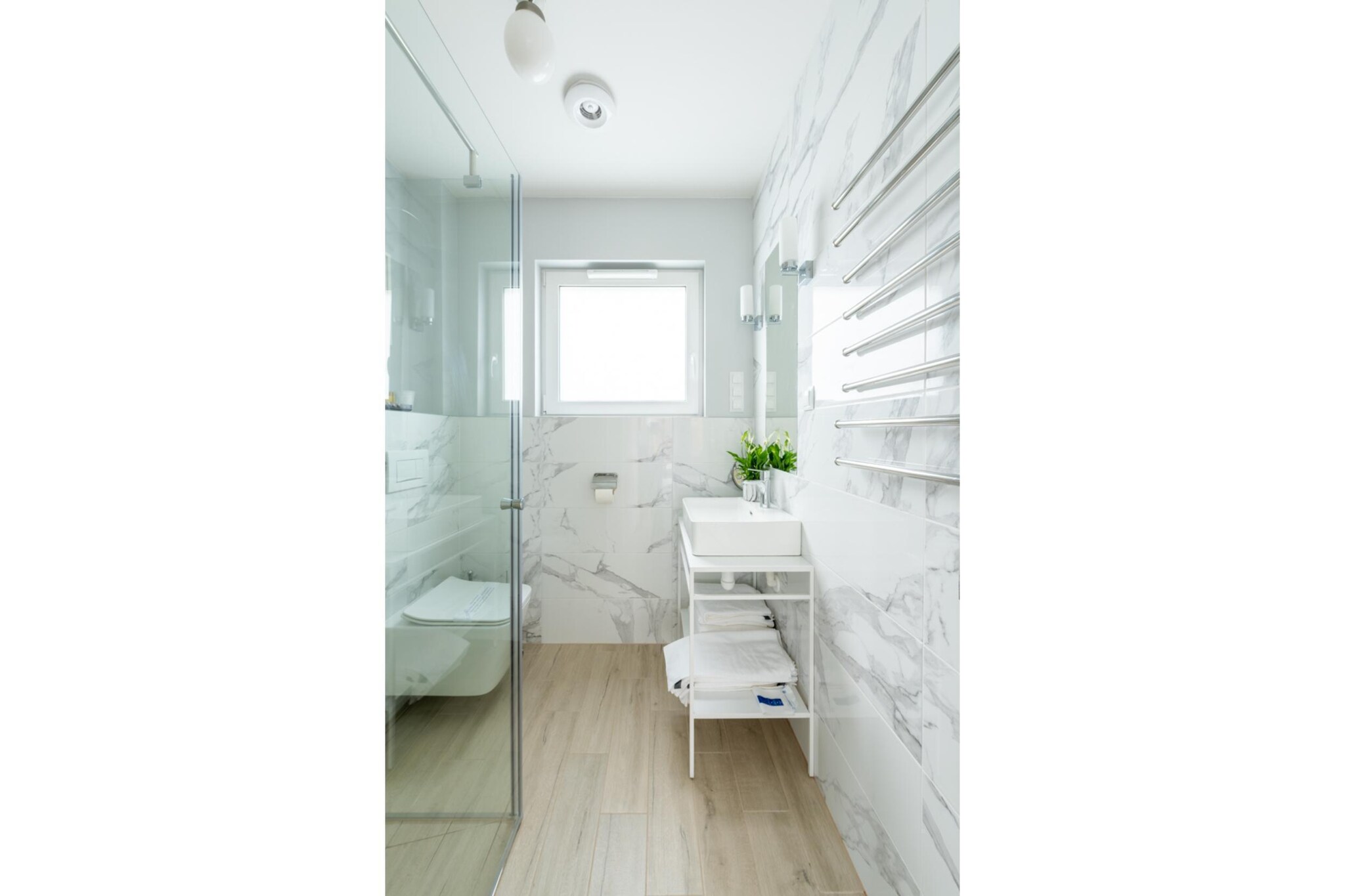 Villa Hoff Ferienhäuser Domek 5 Pers-Badkamer