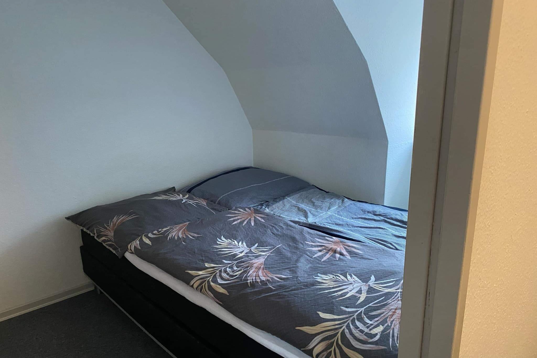 Kitchen(cooker(2 ring stoves), oven(mini)), Living/bed room, bedroom(double bed), bathroom(washbasin, shower, toilet, washing machine)