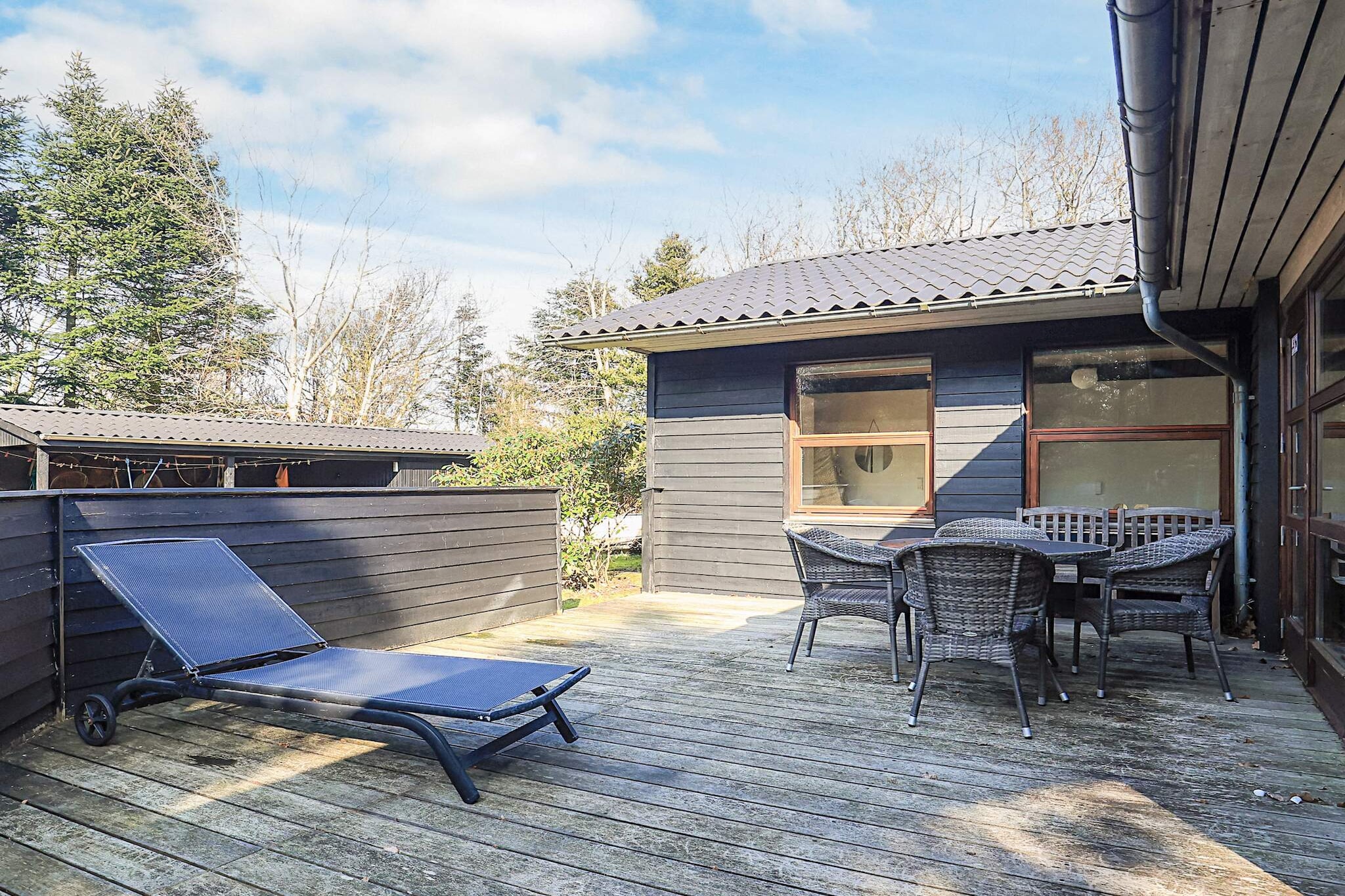 Nestled just 200 meters from the beautiful Limfjord, this charming cottage offers the perfect escape for families or small groups seeking tranquility and comfort. With its bright, open-plan design and cozy ambiance, the holiday home promises both relaxation and adventure, making it an ideal retreat for those looking to enjoy nature, the water, and everything in between. Key Features:  Sleeping arrangements: 3 inviting bedrooms, each with a comfortable double bed, comfortably accommodating up to 6 guests. Living area: A spacious living room with a warm wood-burning stove, perfect for chilly evenings. A heat pump ensures year-round comfort, while WiFi keeps you connected. Kitchen: Fully equipped with modern essentials, including an electric stove, fridge-freezer, microwave, coffee maker, and a dishwasher. Bathroom: A well-appointed bathroom with underfloor heating, WC, sink, and shower for ultimate comfort. Outdoor space: A covered terrace with garden furniture and sun loungers, perfect for soaking up the sun. The 2400 mÂ² natural plot offers plenty of space to unwind, with a slight view of the sparkling Limfjord. Location: Just steps from the water, offering easy access to swimming. A nearby campsite adds fun with mini golf and a large playground. This holiday home is more than just a place to stayâ€”itâ€™s a peaceful sanctuary where the gentle breeze from the Limfjord, the cozy warmth of the wood stove, and the wide-open spaces create the ideal backdrop for memories with loved ones. Whether youâ€™re sipping coffee on the terrace, enjoying a leisurely swim, or simply unwinding in the garden, this is the kind of place where relaxation is effortless and the days feel like they last forever. A refundable deposit might be charged closer to your check-in date. TheÂ securityÂ depositÂ ensuresÂ aÂ smoothÂ stayÂ andÂ coversÂ any additionalÂ servicesÂ orÂ consumptionÂ charges.ThisÂ depositÂ coversÂ utilitiesÂ consumedÂ duringÂ yourÂ stay andÂ anyÂ additionalÂ servicesÂ thatÂ mayÂ beÂ taken.TheÂ finalÂ amountÂ willÂ beÂ adjustedÂ basedÂ onÂ actualÂ meter readings,Â actualÂ usageÂ ofÂ extraÂ services,Â andÂ anyÂ remaining balanceÂ willÂ beÂ refundedÂ withinÂ 21Â daysÂ afterÂ checkout.ThisÂ depositÂ simplyÂ actsÂ asÂ aÂ prepaymentÂ forÂ chargesÂ that Â youÂ wouldÂ anywaysÂ payÂ for,Â ensuringÂ aÂ seamlessÂ stayÂ and check-outÂ experience.