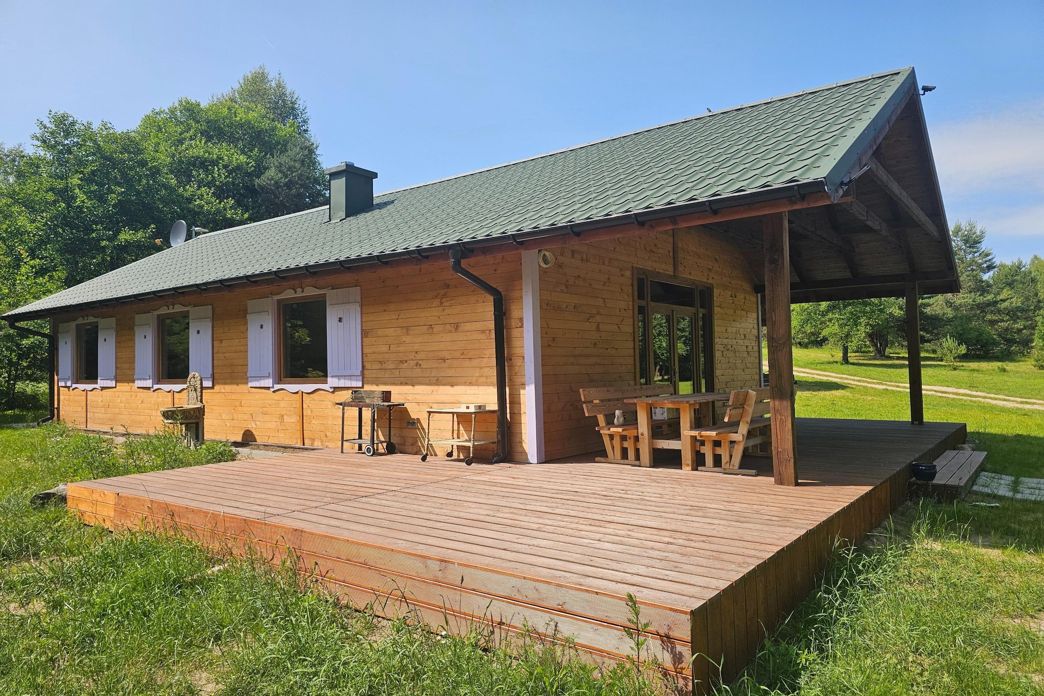 Domek wakacyjny LAWENDA dla max 6 osób Grąbczyn - Extérieur été