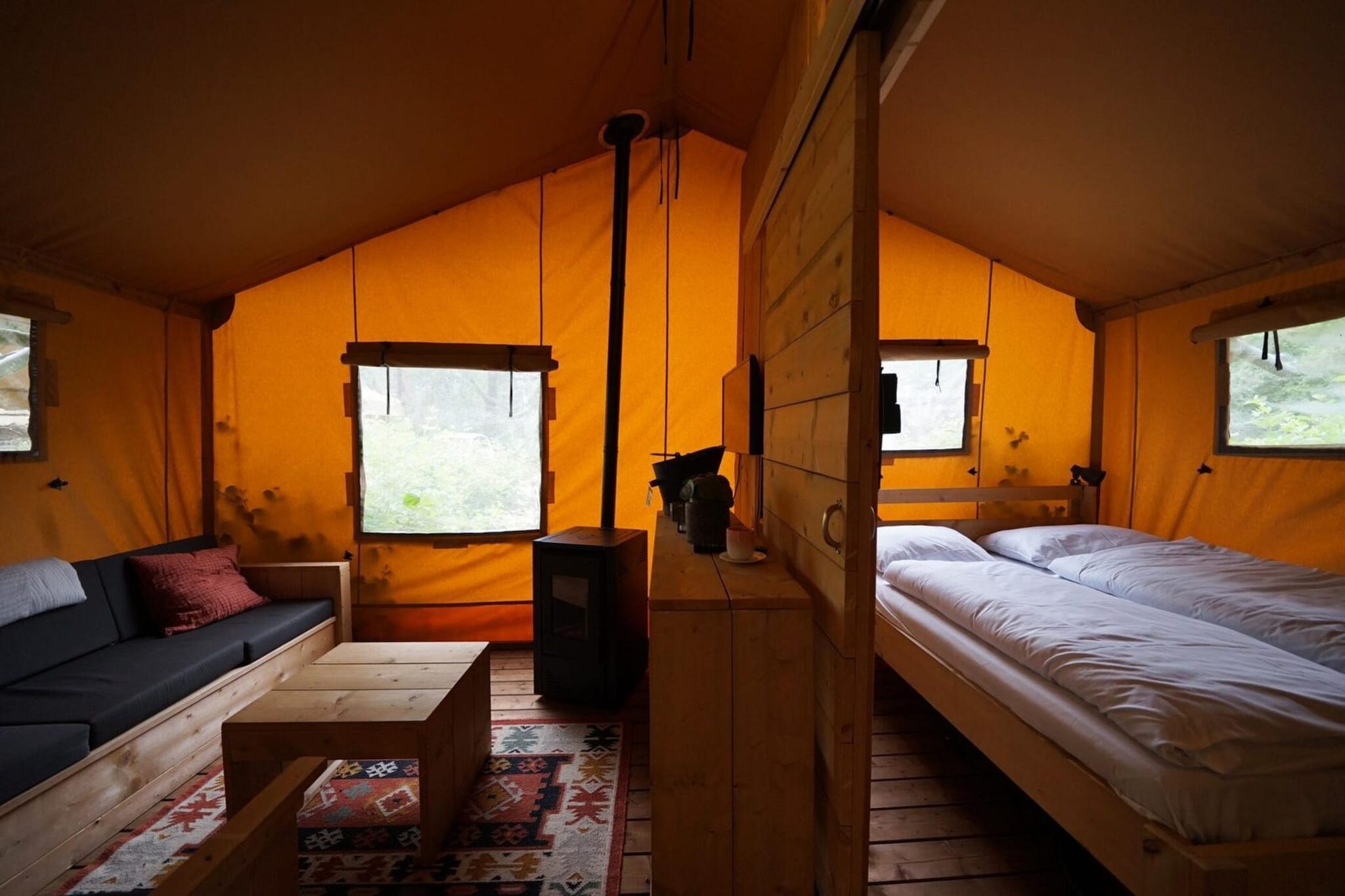 Lodgetent 4 - Woonkamer
