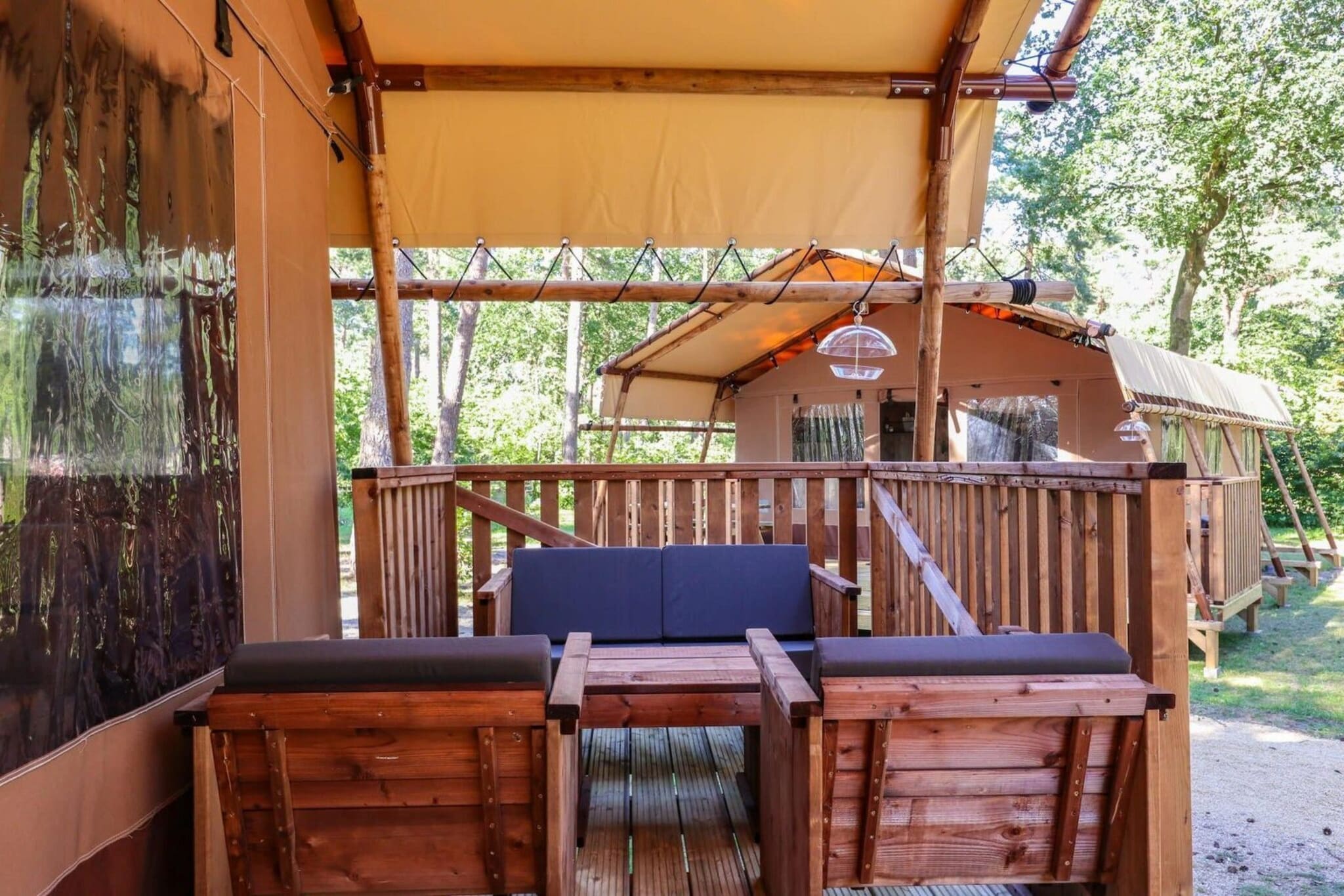Lodgetent 5 - Terrace balcony