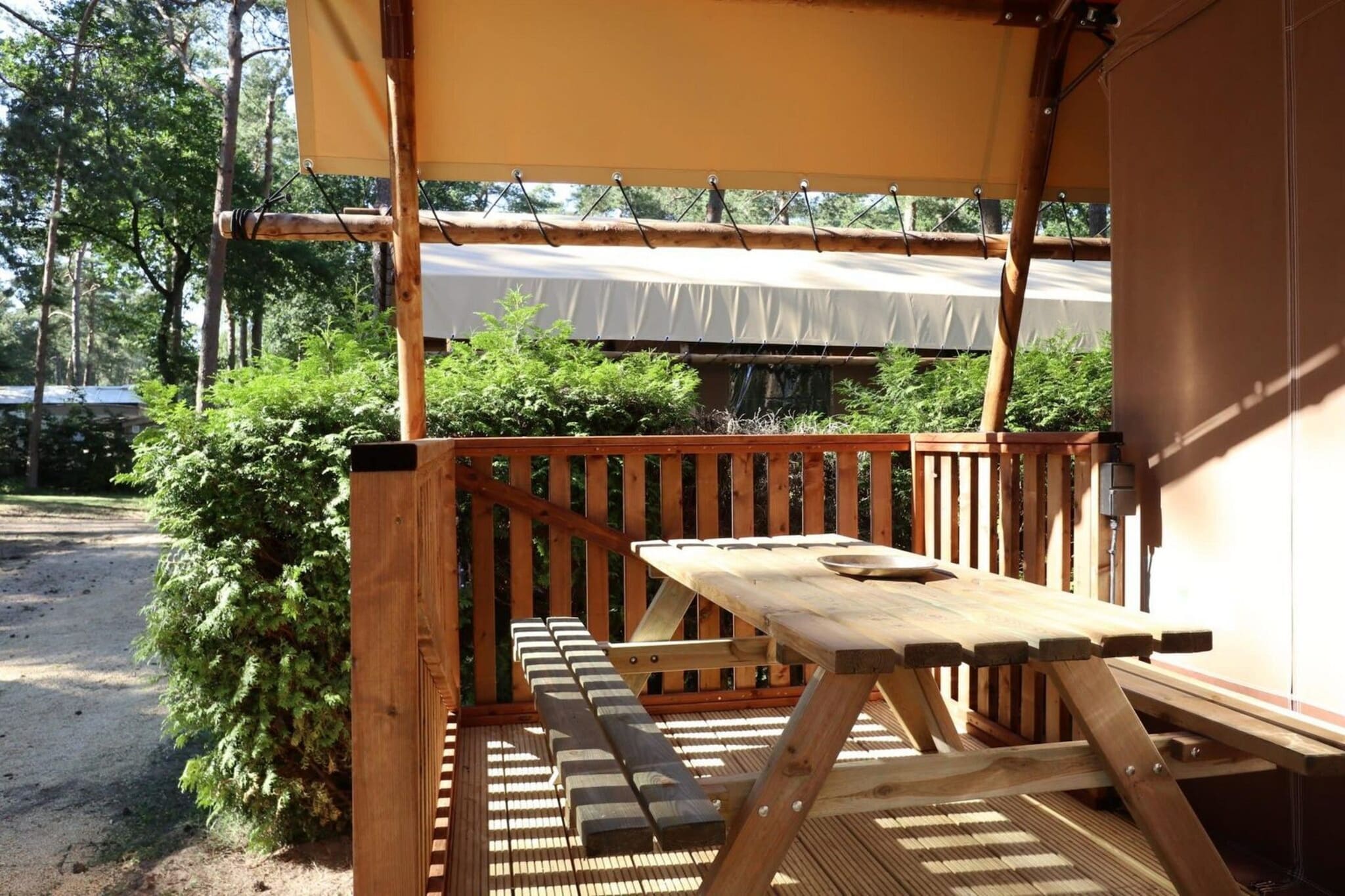 Lodgetent 5 - Terrace balcony