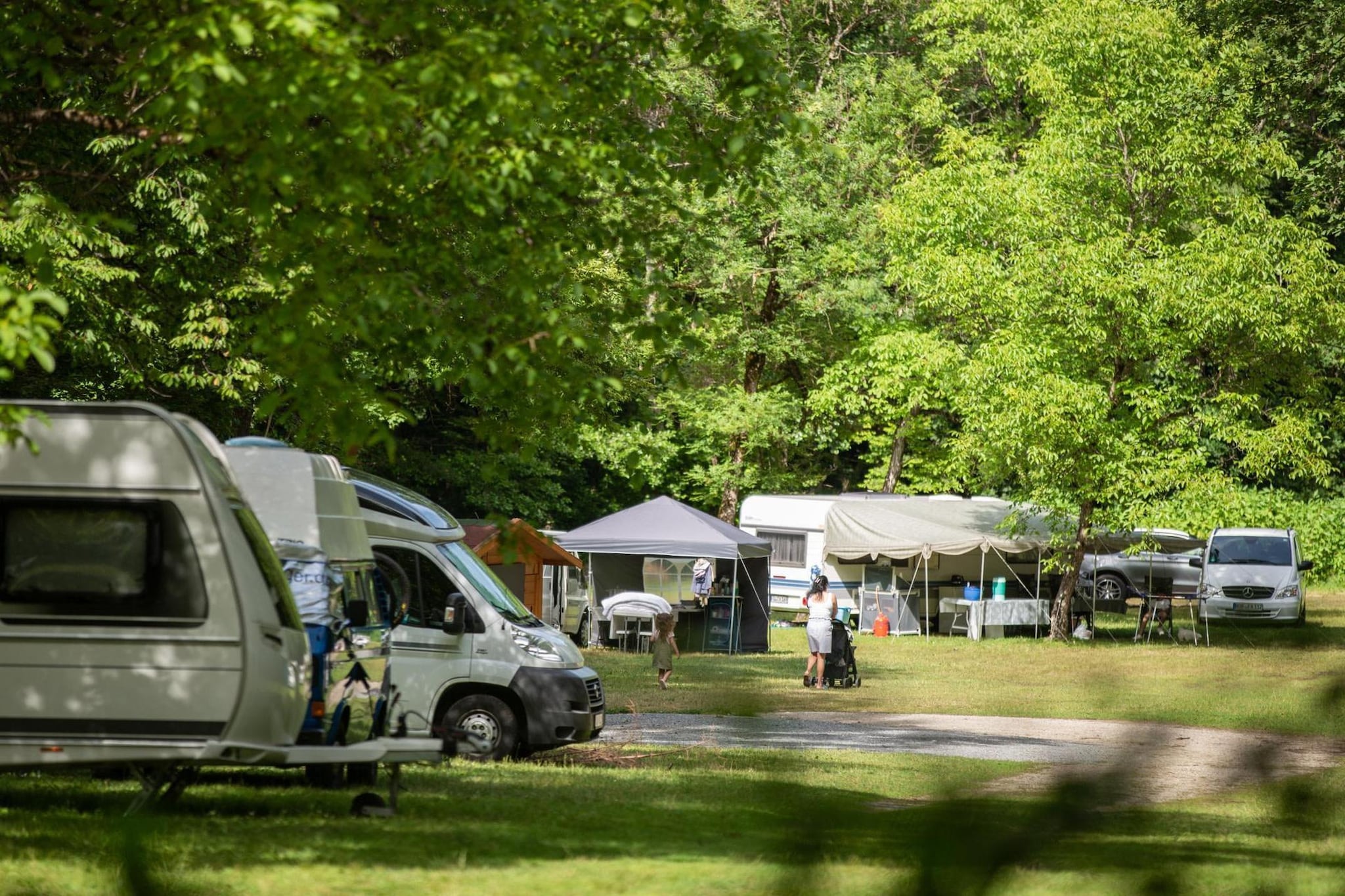 Hikers pitch - Gebieden zomer 1km