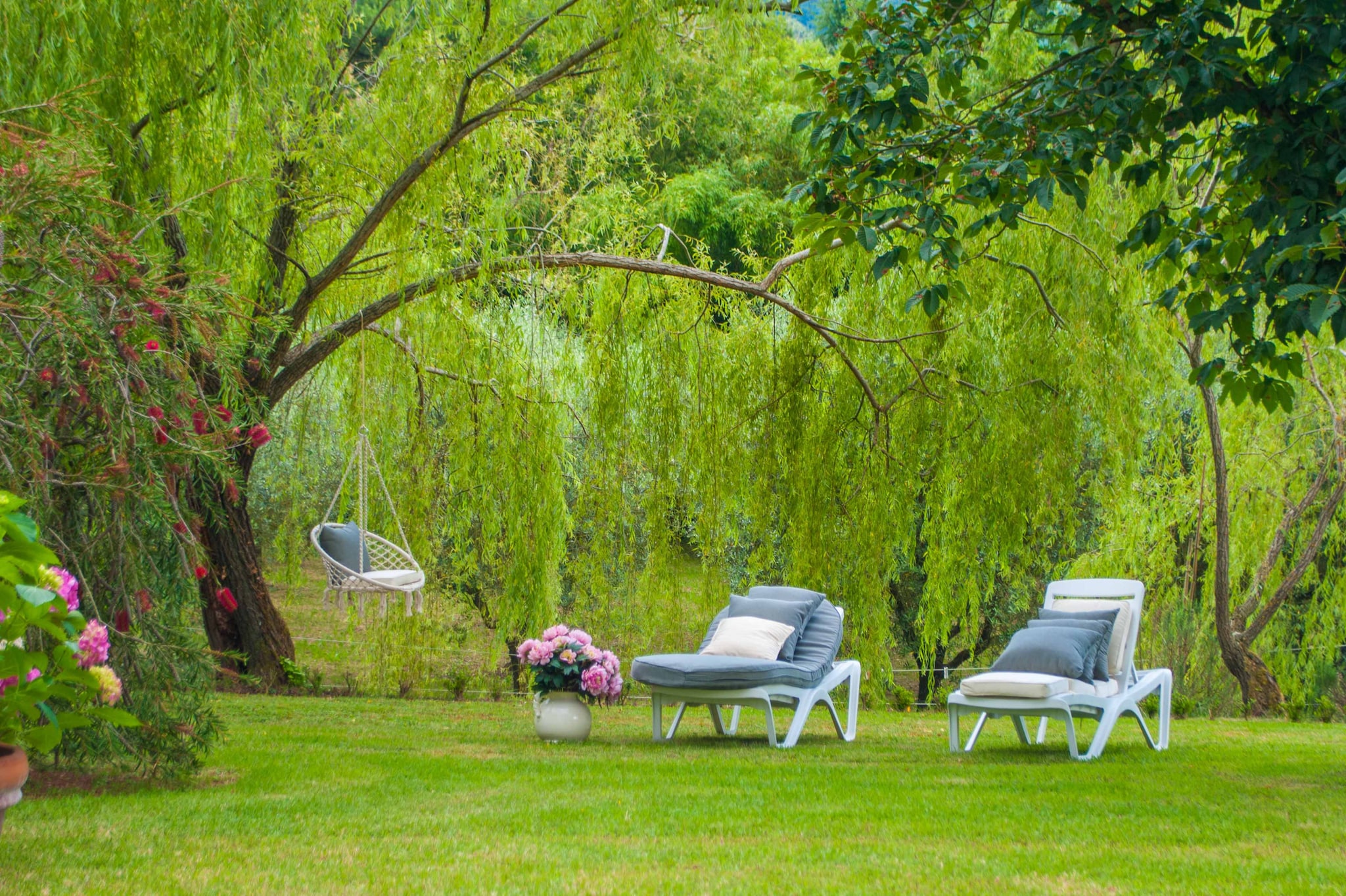 Bicocche Stone Farmhouse-Tuinen zomer