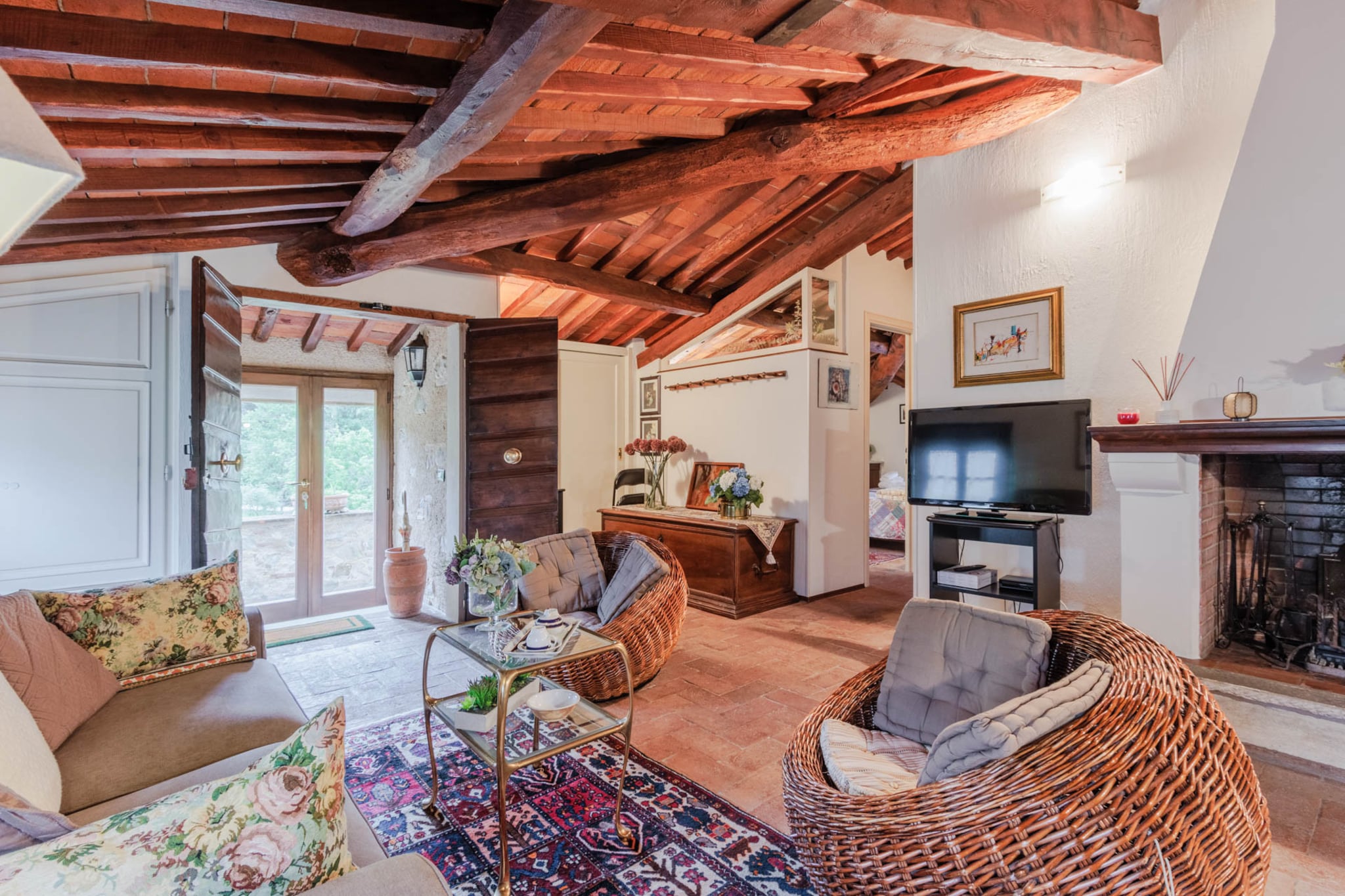 Bicocche Stone Farmhouse-Woonkamer