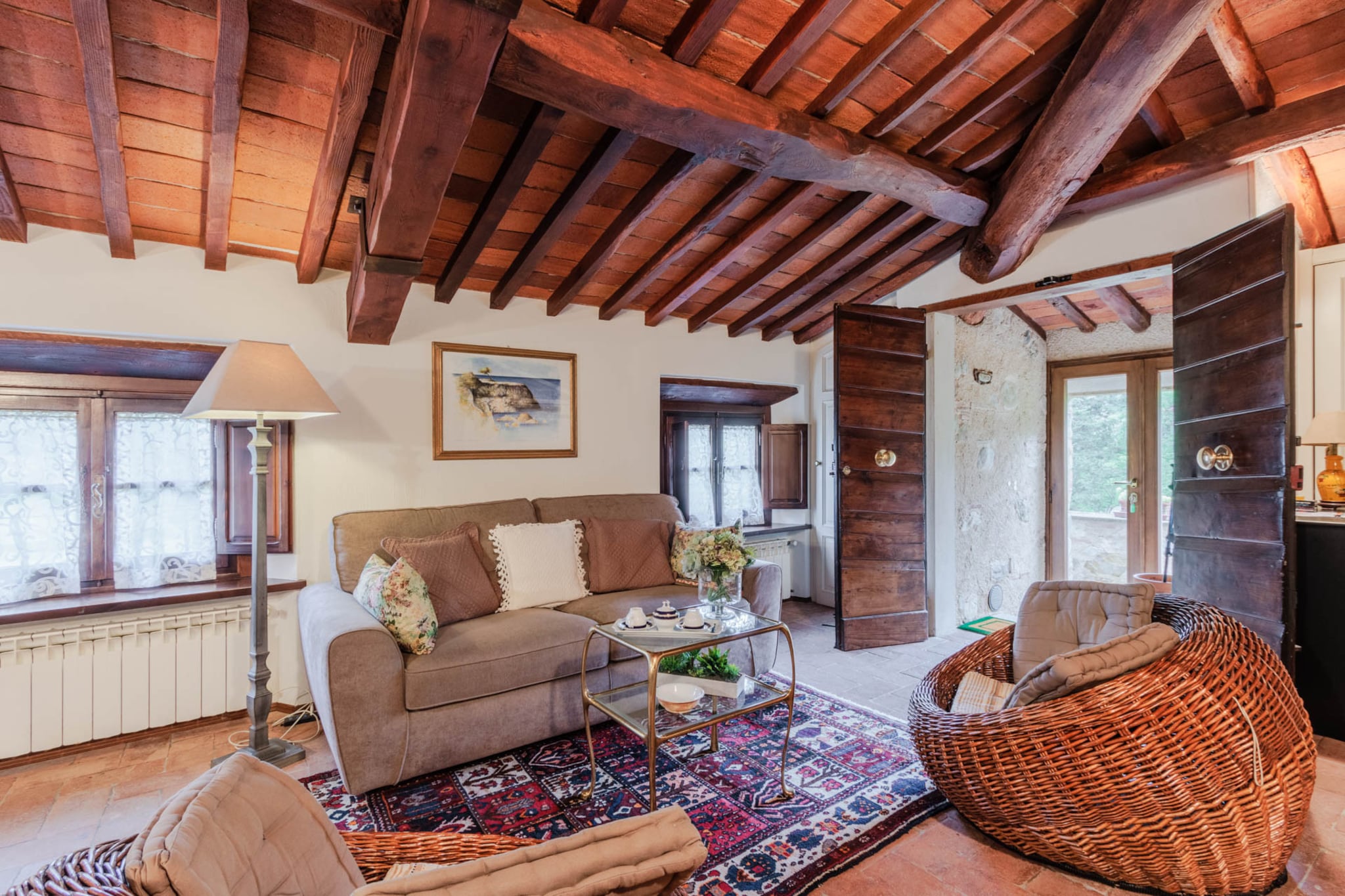 Bicocche Stone Farmhouse-Woonkamer