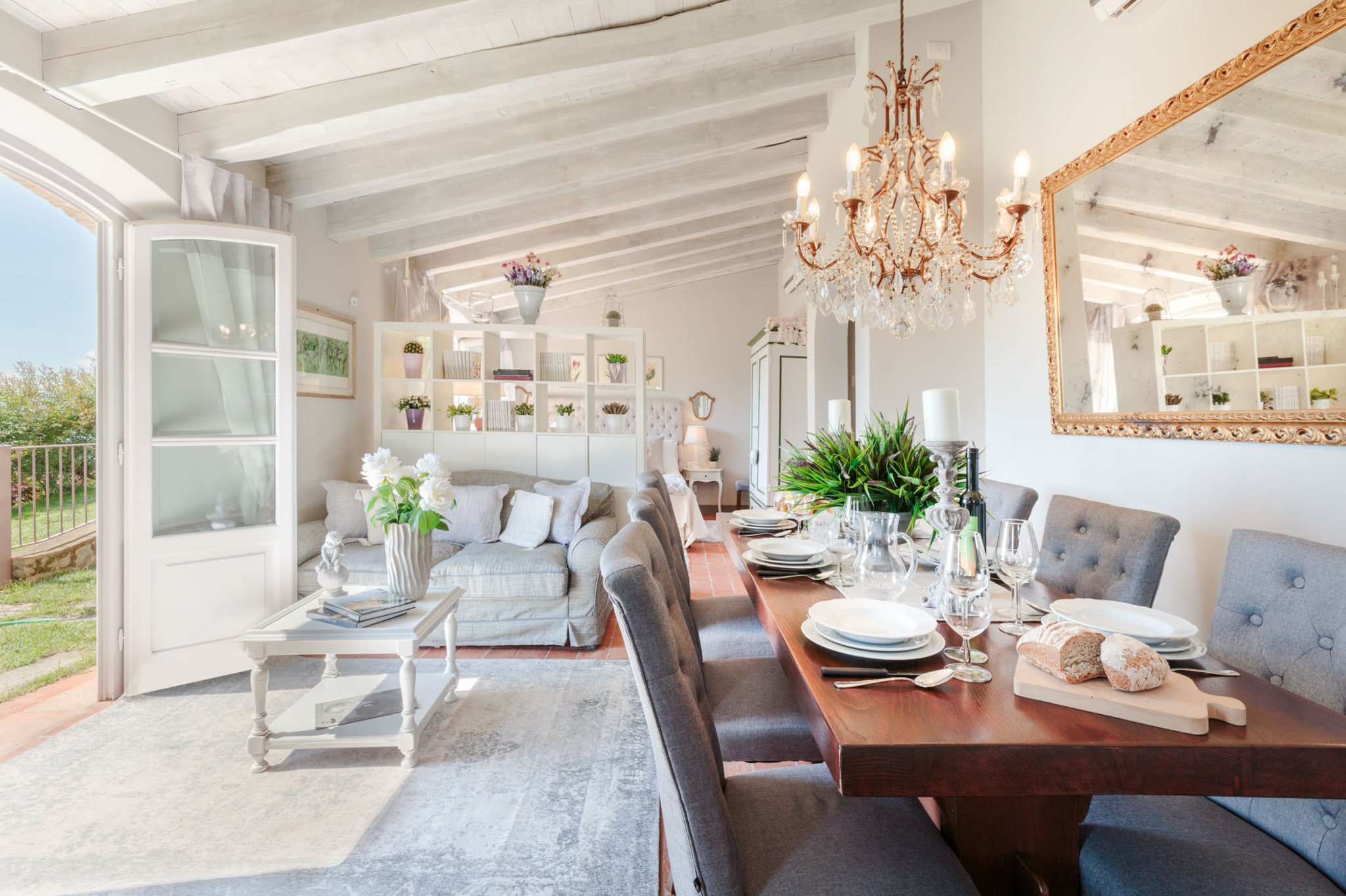 La Macina Farmhouse-Living room
