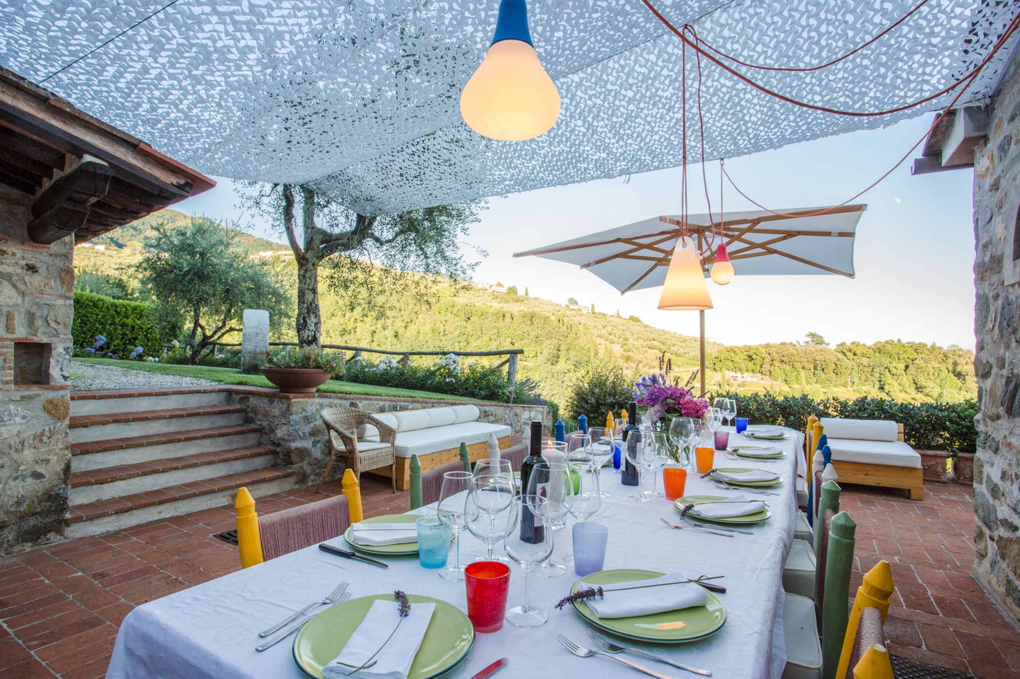 La Macina Farmhouse-Terrace balcony