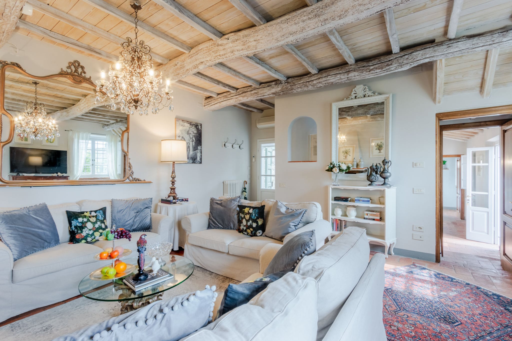 La Macina Farmhouse-Living room