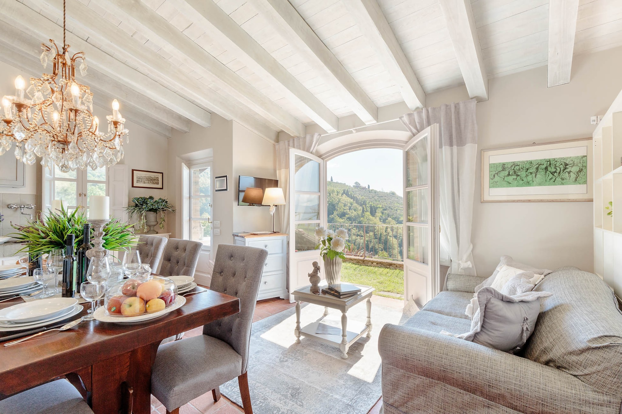 La Macina Farmhouse-Living room