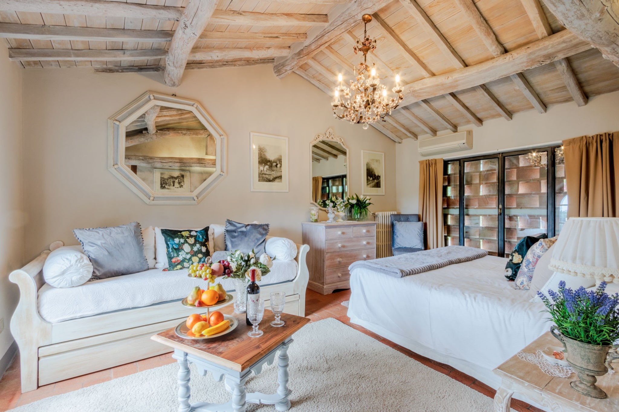 La Macina Farmhouse-Living room