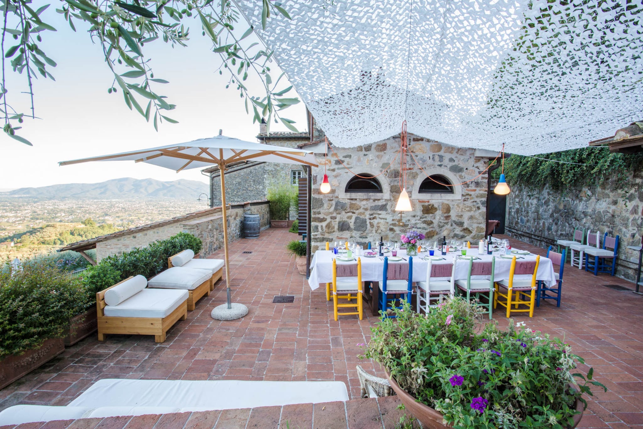La Macina Farmhouse-Terrace balcony